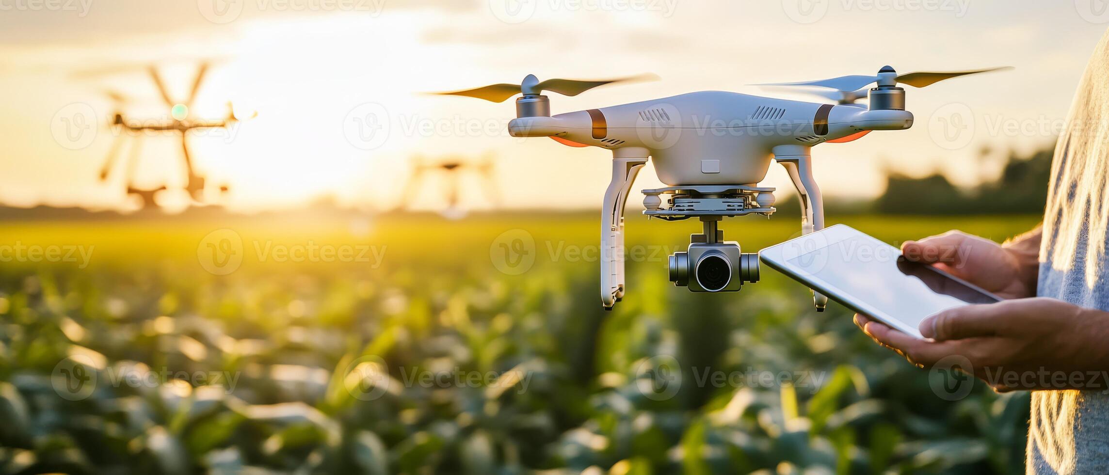 Exploring the innovative use of drones in modern agriculture, focusing on how they can enhance the effective monitoring and management of crops, ultimately boosting overall farming efficiency photo