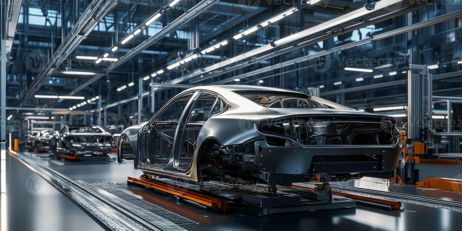 Discover an innovative automotive assembly line that incorporates cuttingedge technology along with precision engineering for the efficient and highquality production of car chassis components photo