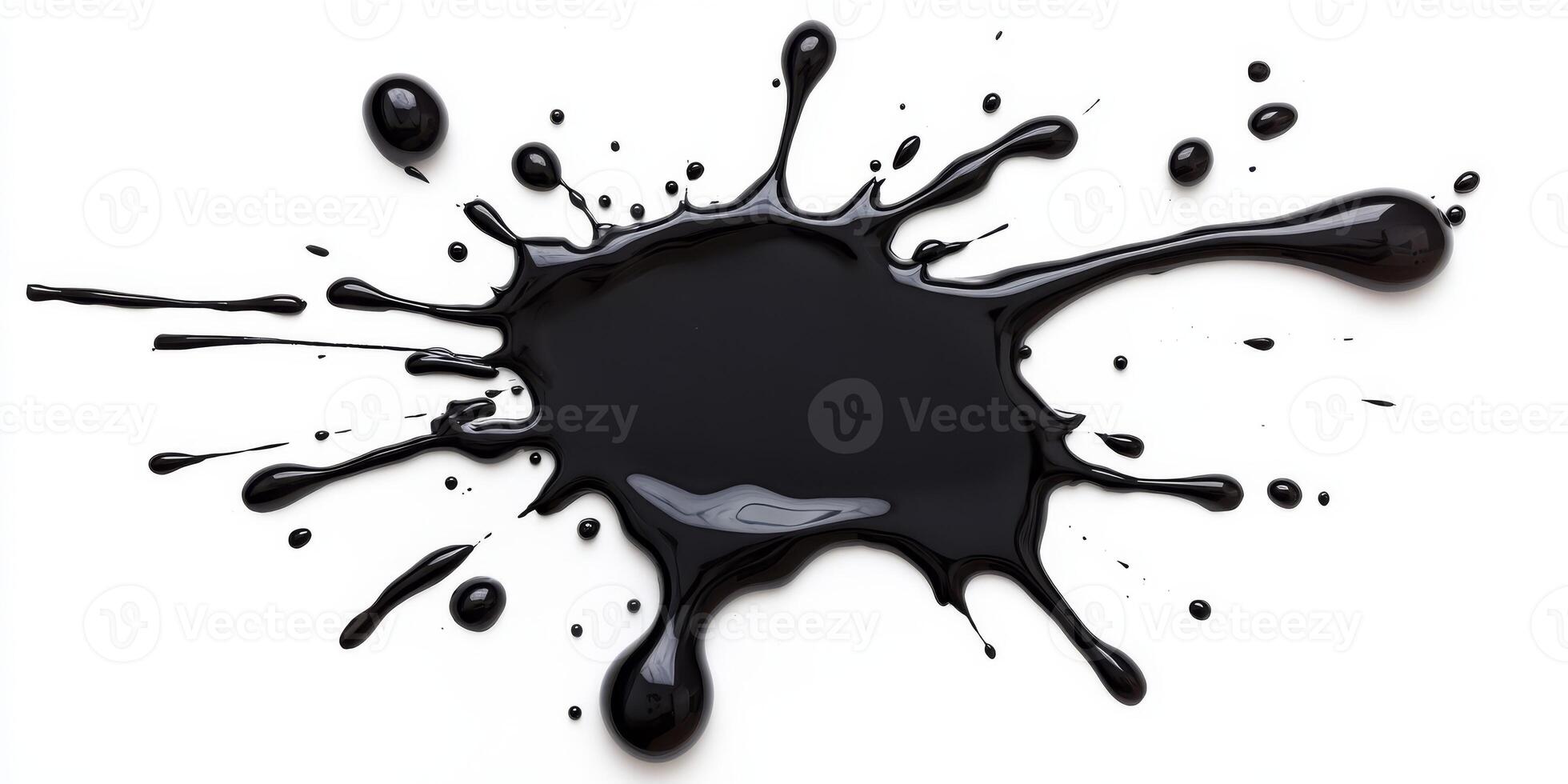 This unique black paint splash design has a grainy texture and artistic elements, perfect for graphic design and modern art, enhancing creativity and adding a distinctive, expressive touch photo