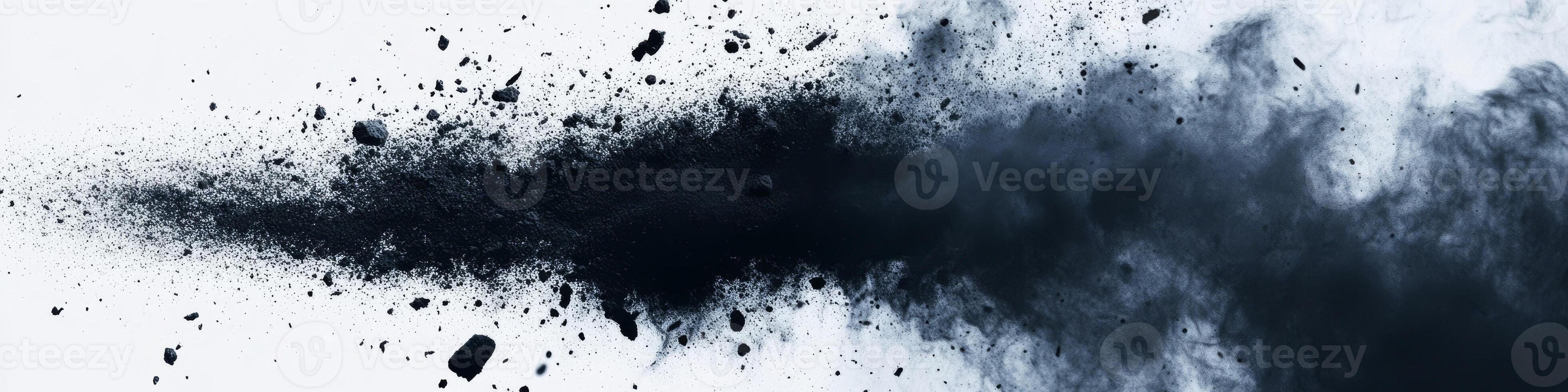 This captivating black spray effect combines intricate noise patterns, complex textures, and rich shadows, creating a stunning abstract design for various modern artistic applications photo