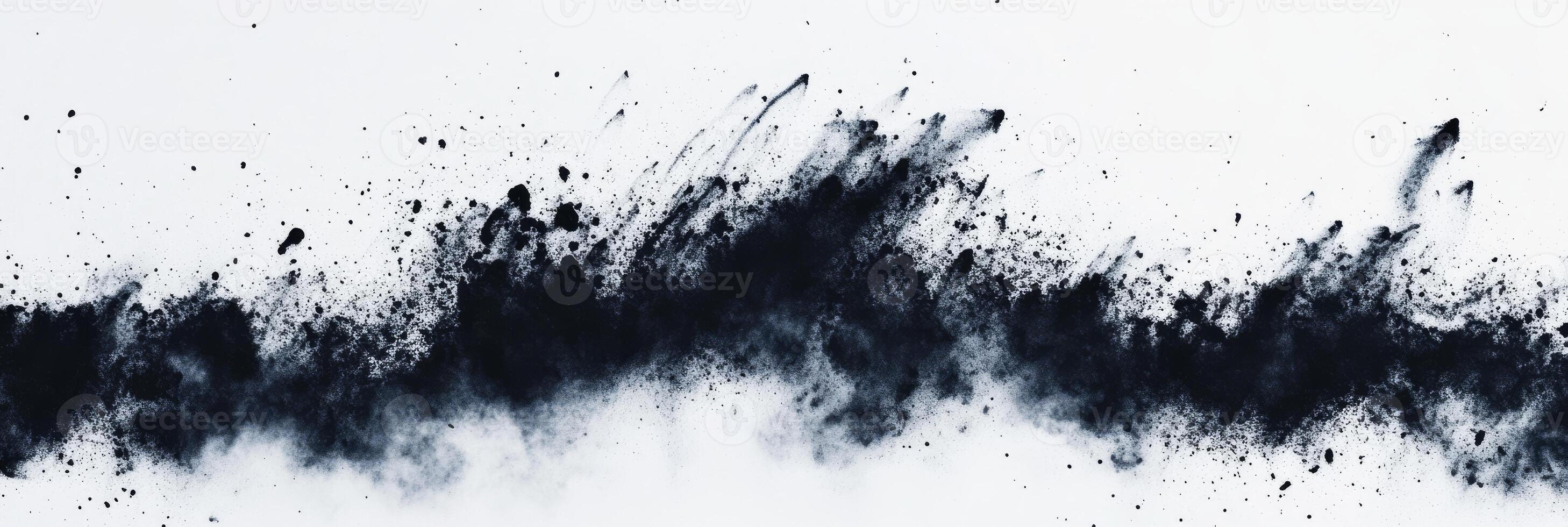 An abstract spray texture that features a stunning gradient of various black tones, which together resemble a fluid wavelike form with a grainy and deeply artistic appearance that captivates the eye photo