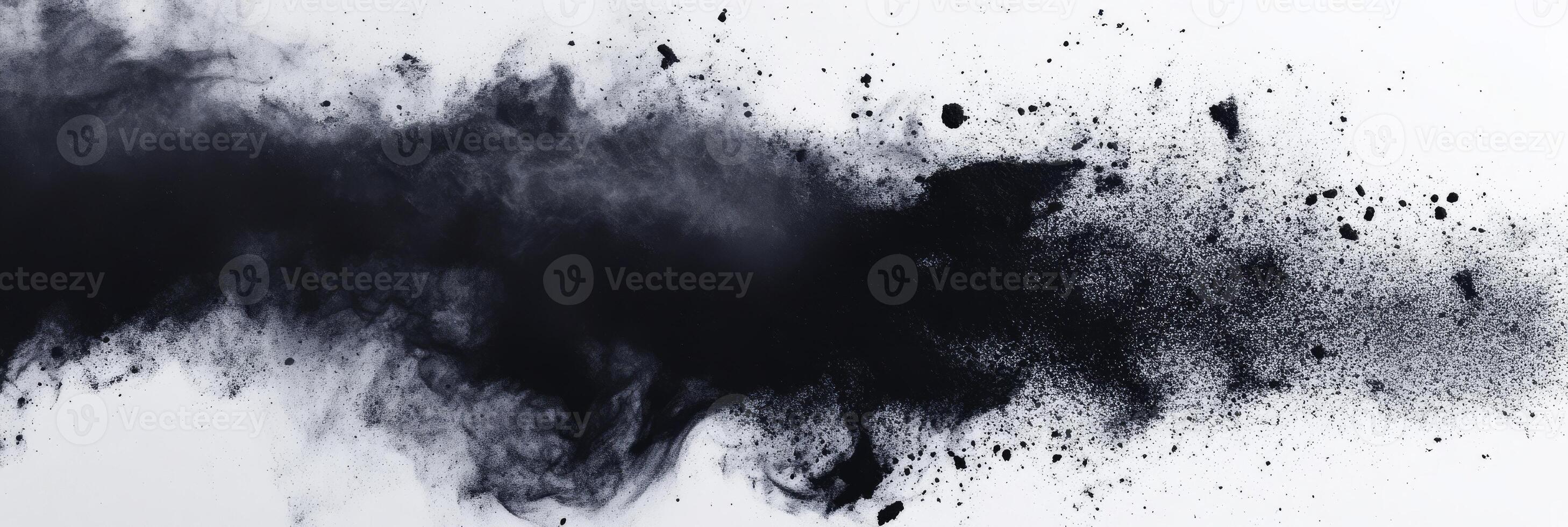 This minimalistic abstract design features a refined black spray texture with a grainy effect, creating a dynamic visual experience that captures shadow and depth in a captivating manner photo