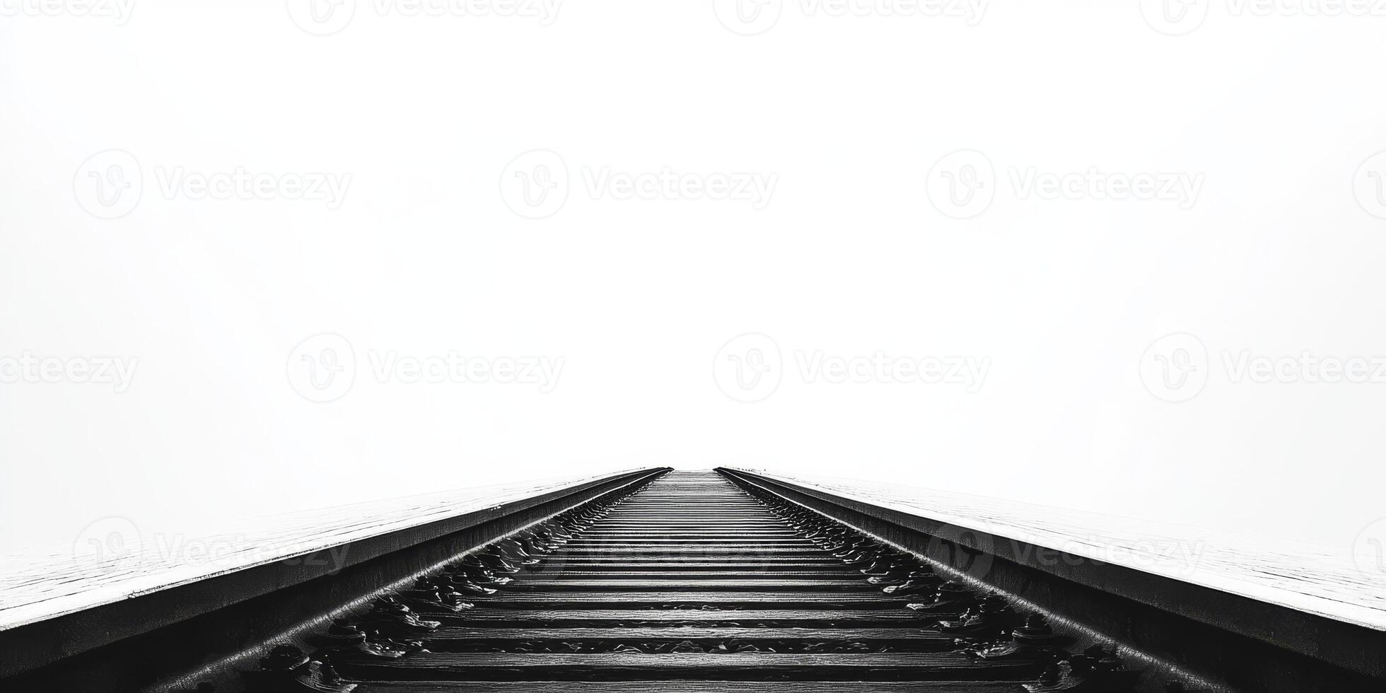 The endless railway tracks symbolize both a journey and travel experiences, embodying speed and efficiency as well as modern transportation methods in todays everevolving and dynamic world photo