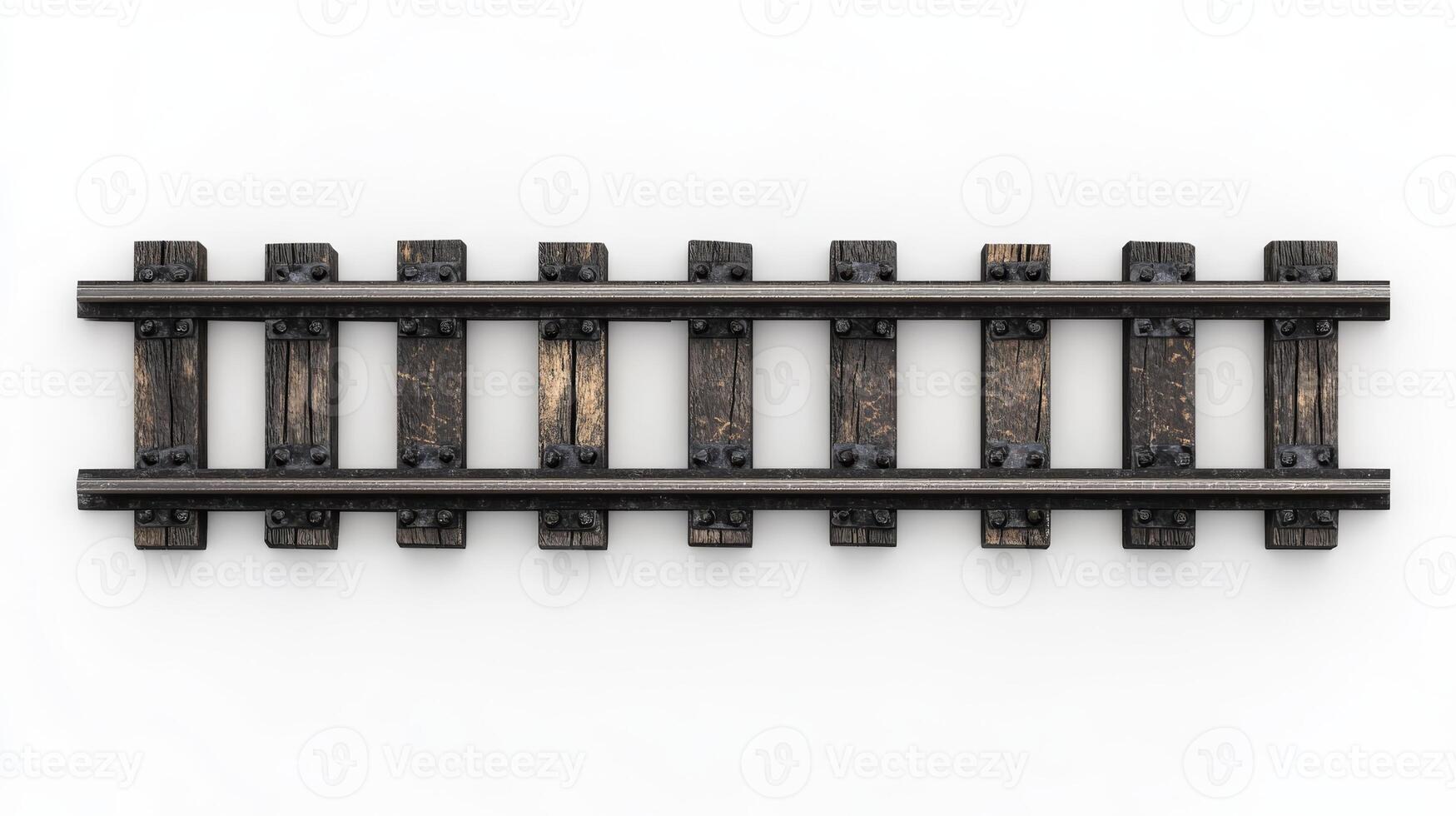 This detailed and intricately designed 3D representation of a railway track is a stunning visual that illustrates modern transport systems, showcasing subways, trains, and other rail transit networks photo