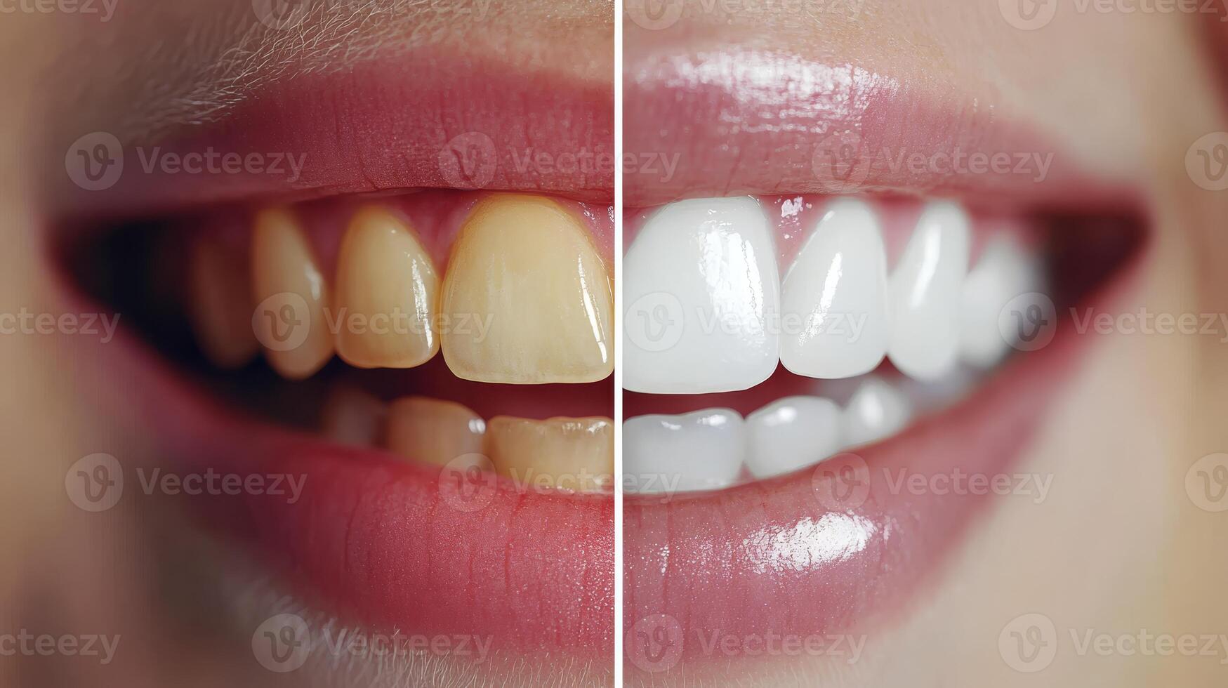 Witness the astonishing transformation of an individuals smile after a professional teeth whitening treatment, highlighting the significant differences seen before and after the procedure photo