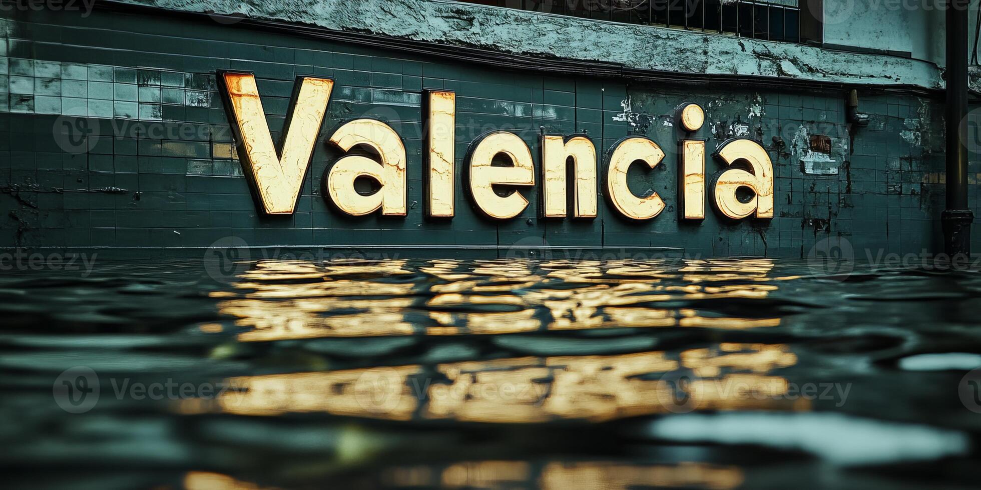 The image captures Valencia submerged in water due to floods, highlighting the impact of DANA. It showcases the resilience of this Mediterranean city photo