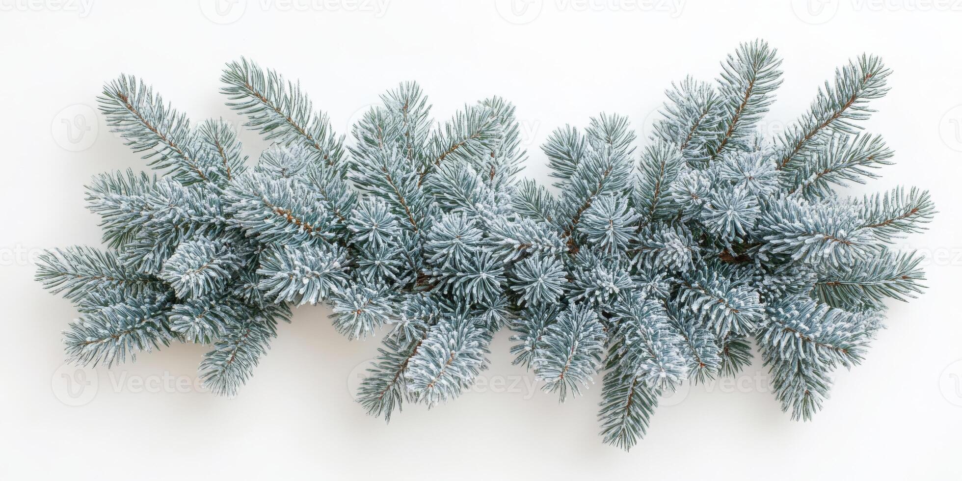 This beautiful evergreen fir garland is perfect for your festive decor, making it an ideal choice for both interior and exterior use during the joyful holiday season to create a warm atmosphere photo