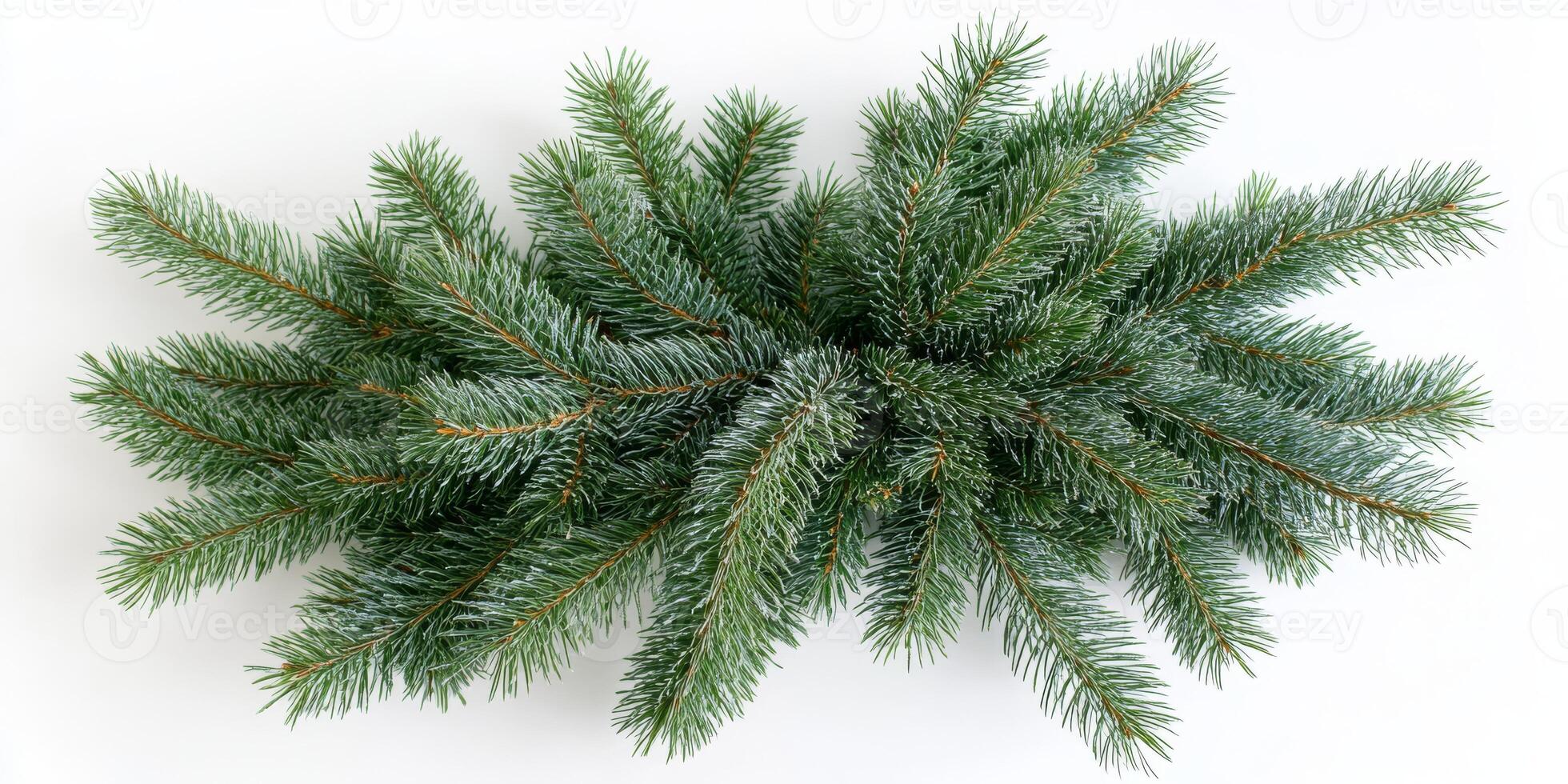 This lush green fir garland is perfect for holiday decorations, adding a charming touch of nature to both interior and exterior spaces for all your celebrations and festive gatherings photo