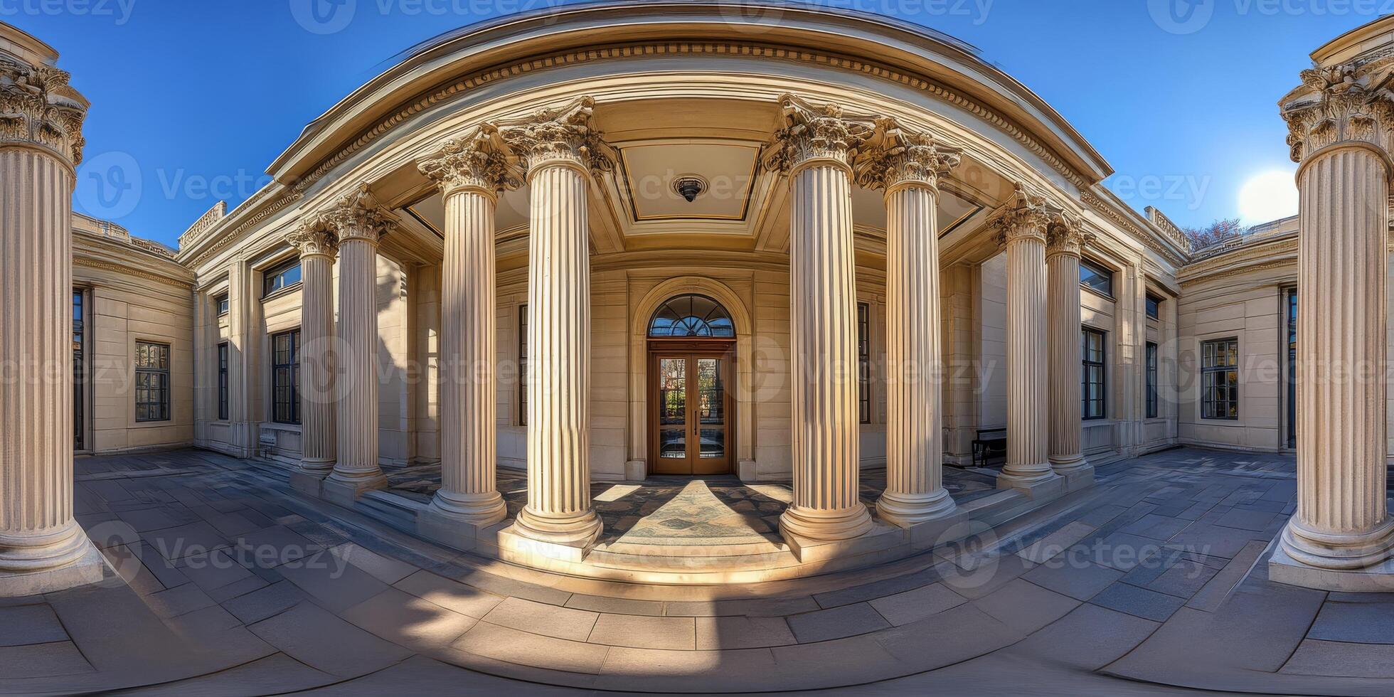 This historic courthouse, with its grand pillars and impressive entrance, symbolizes justice and architectural beauty, emphasizing the importance of civic structures in our communities photo