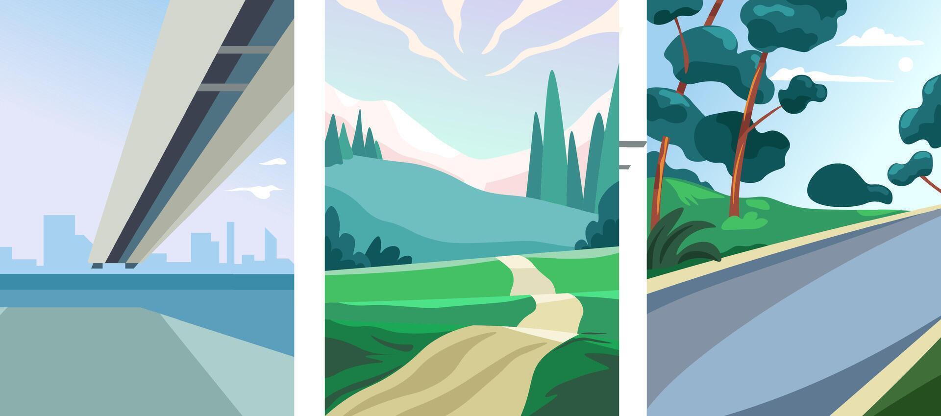 a Forest Path Illustration vector