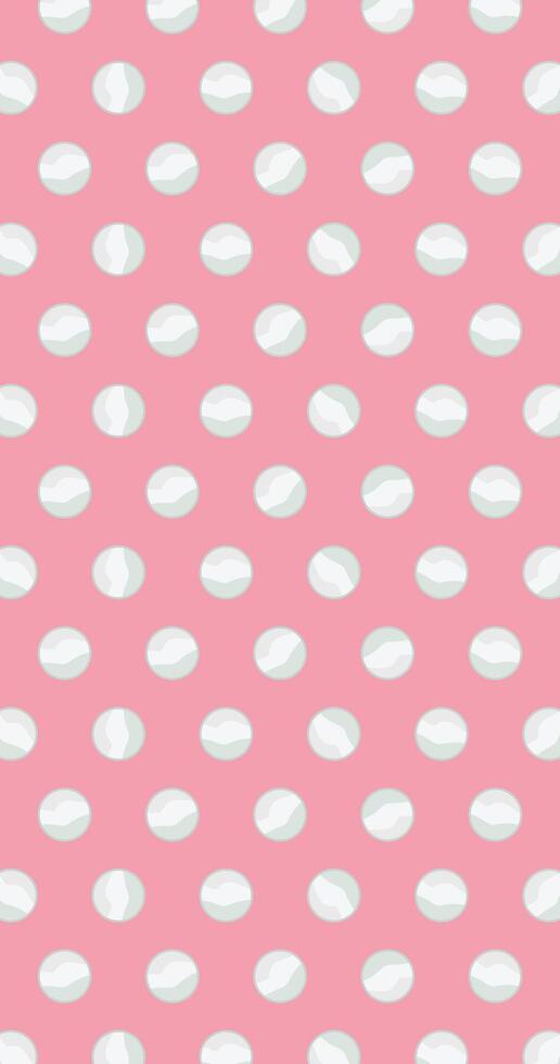Cute Pink Polka Dots Pattern Vertical Background, Suitable for social media template vector