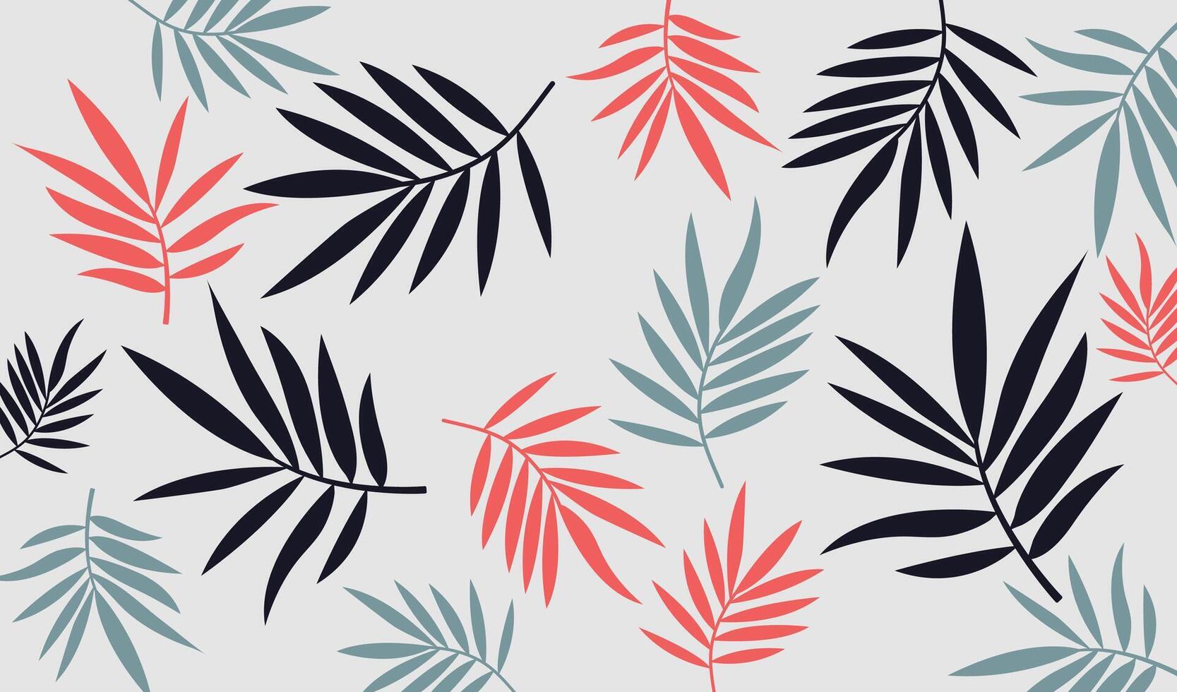 Beauty Tropical Palm Leaves Patterm Background. suitable for cloth print vector