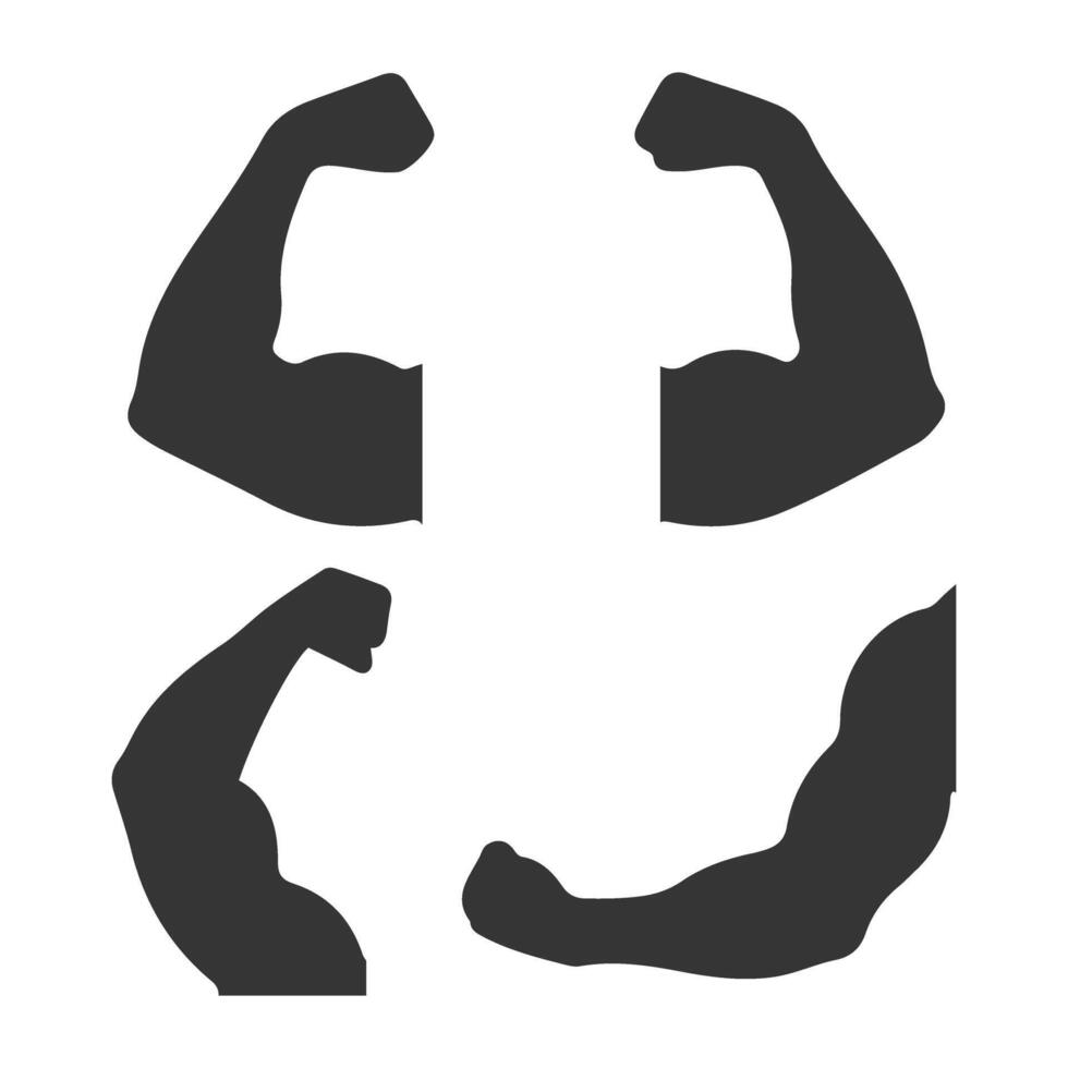 A black and white illustration of a man's arm vector