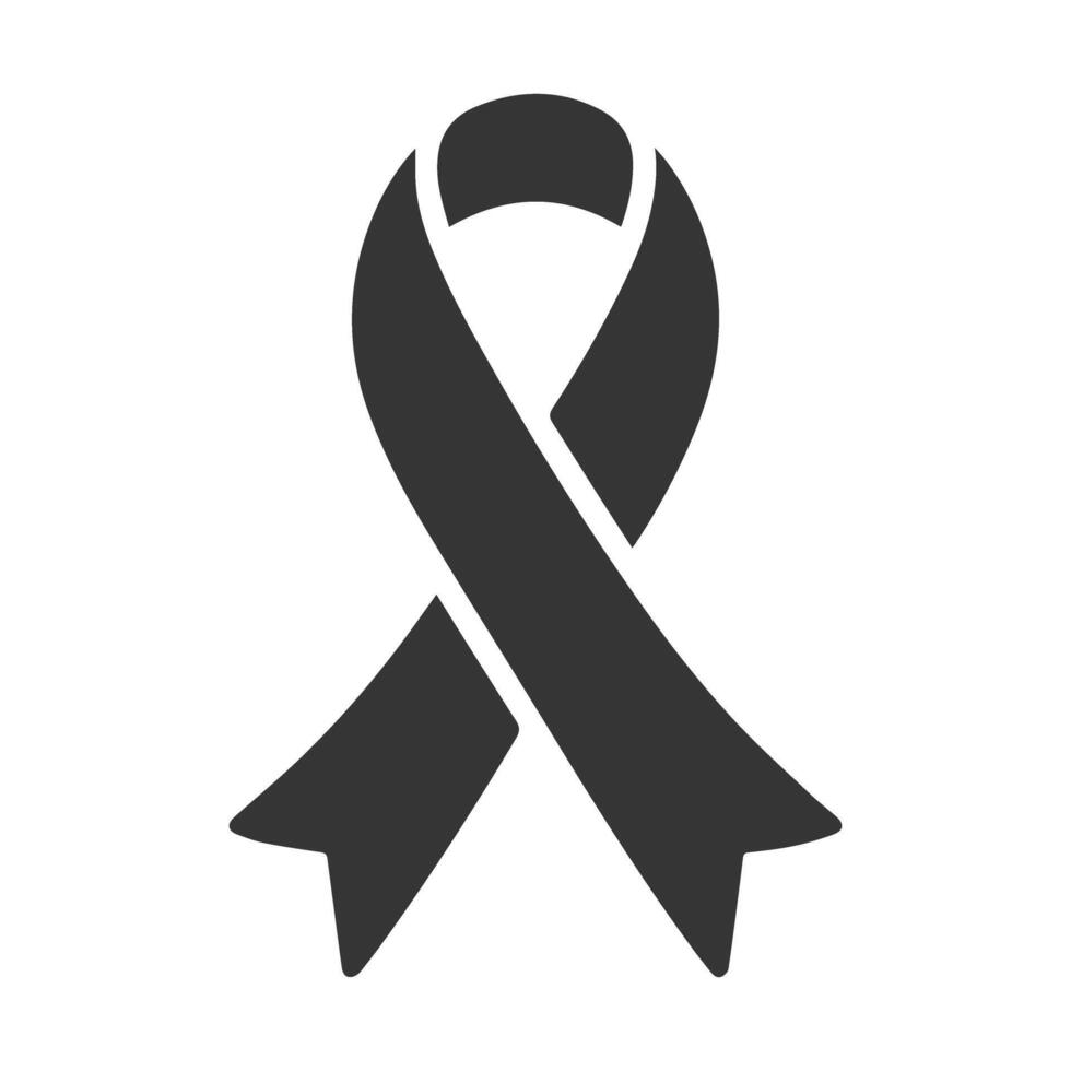 Awareness ribbon icon isolated on white background vector