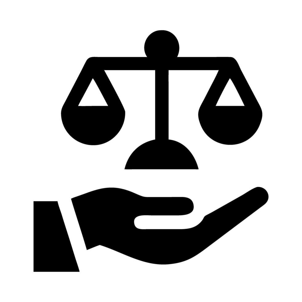 Legal Aid and Law Symbol Icon vector