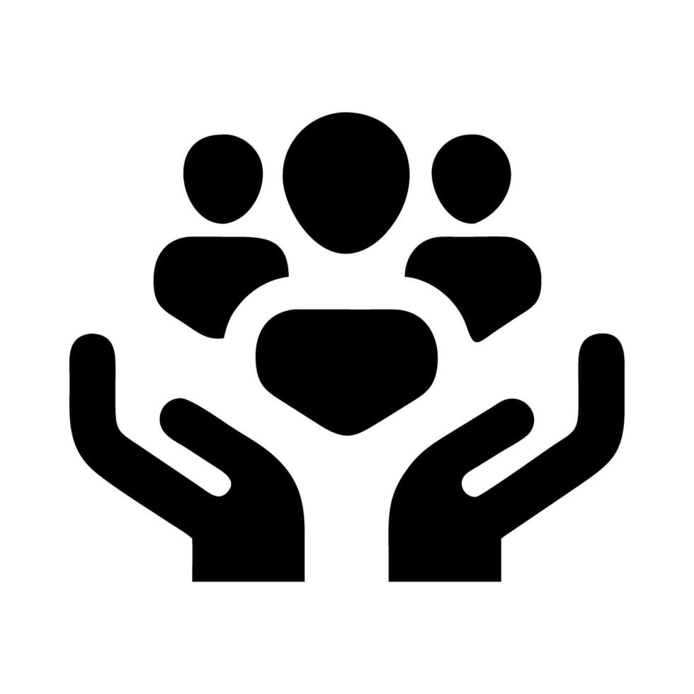 People Group Care Community Icon vector