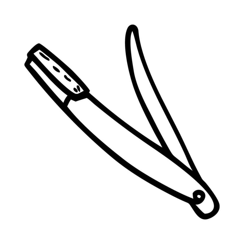 Barber Razor Shaving Tool Icon vector
