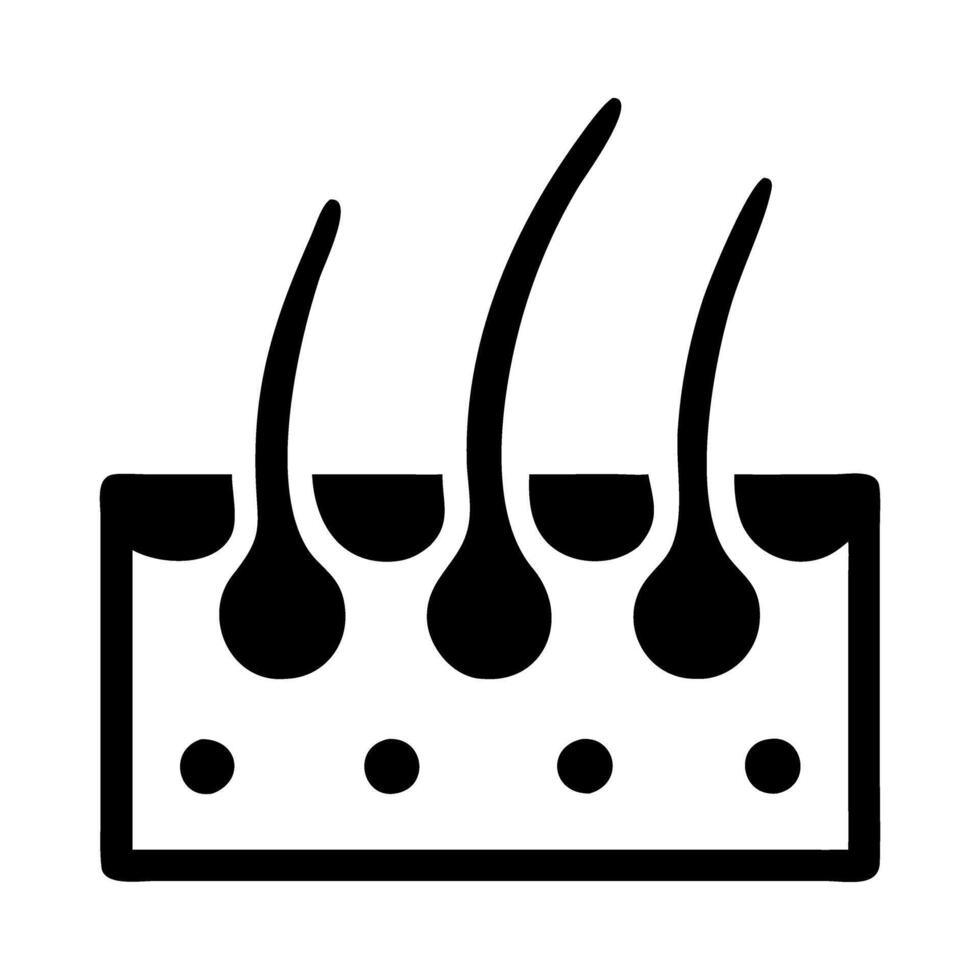 Skin Epidermis Layers Icon vector