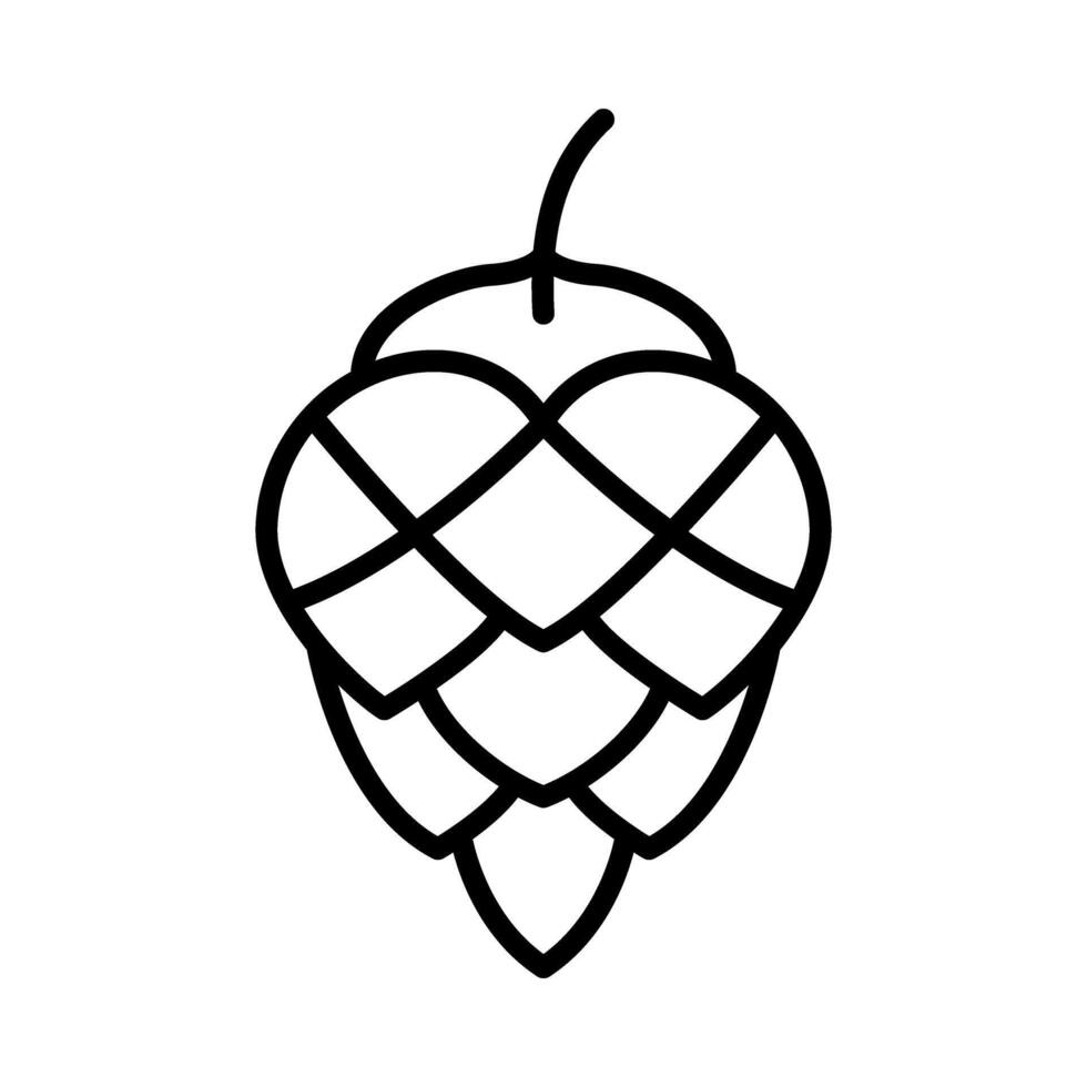 Pine Cone Nature Icon vector