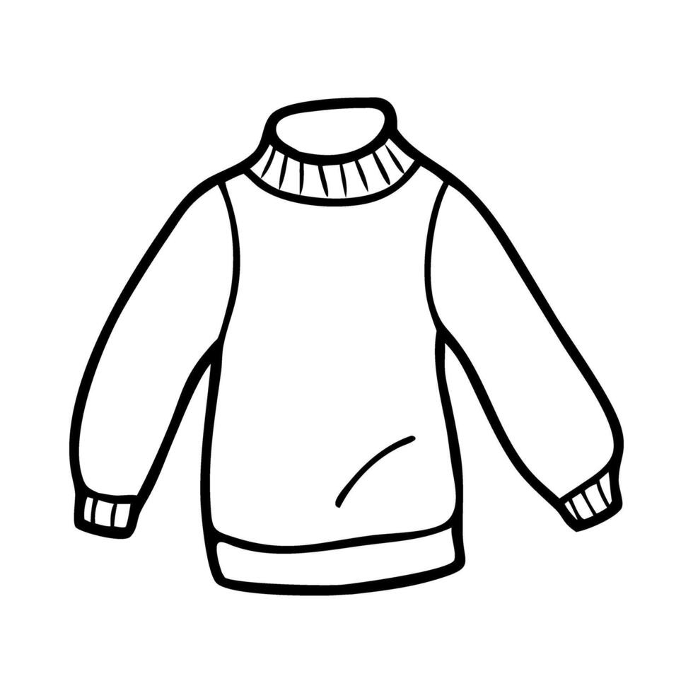 Cozy Sweater Winter Fashion Icon vector