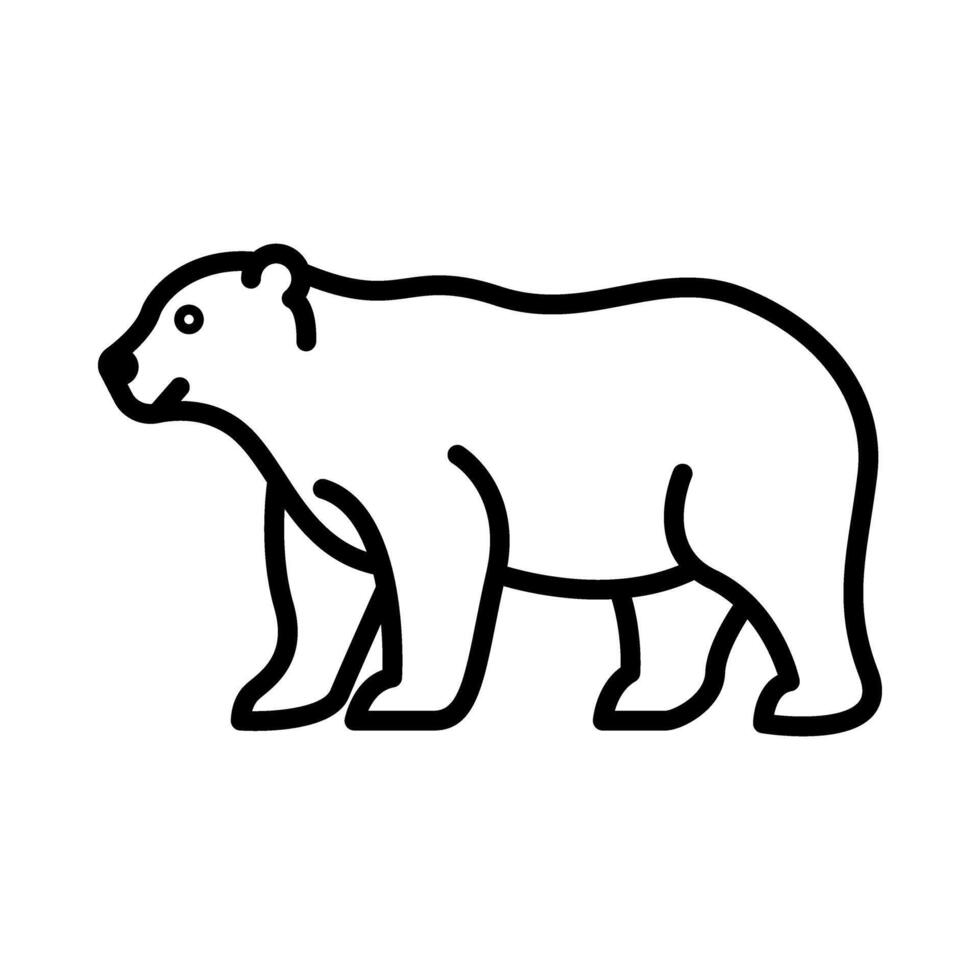 Polar Bear Icon vector
