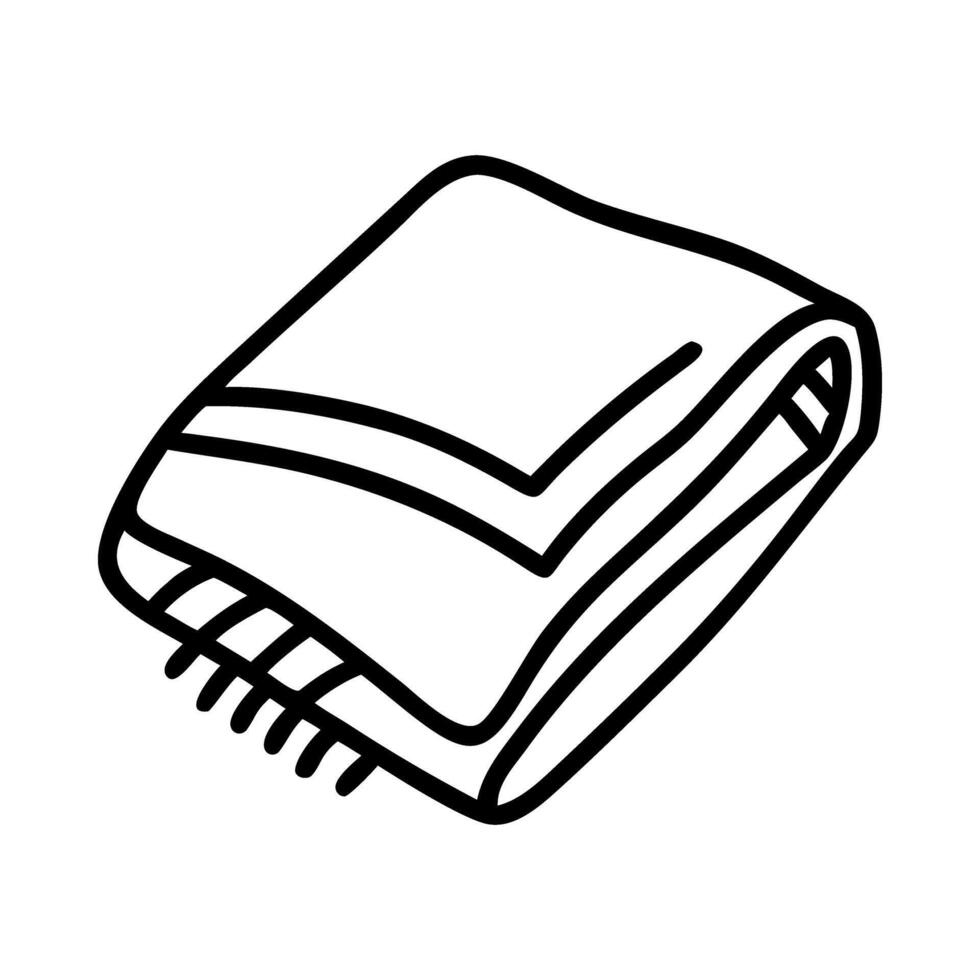Blanket Warm Comfort Icon vector