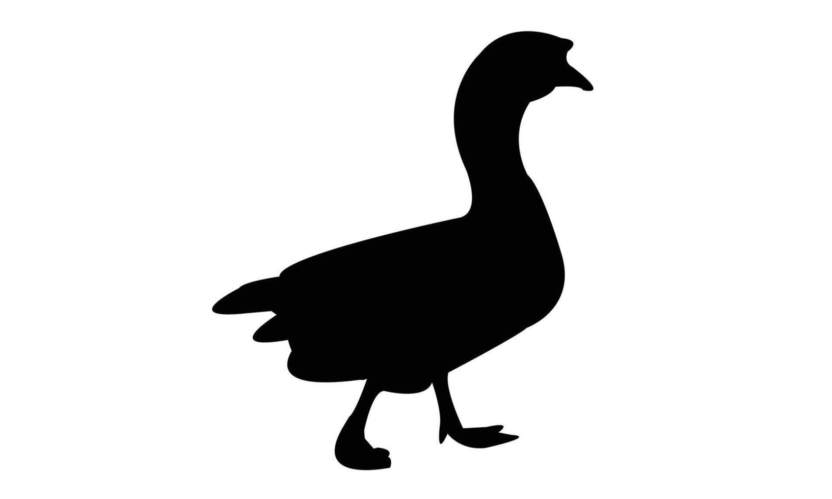 Swan Silhouette Design vector