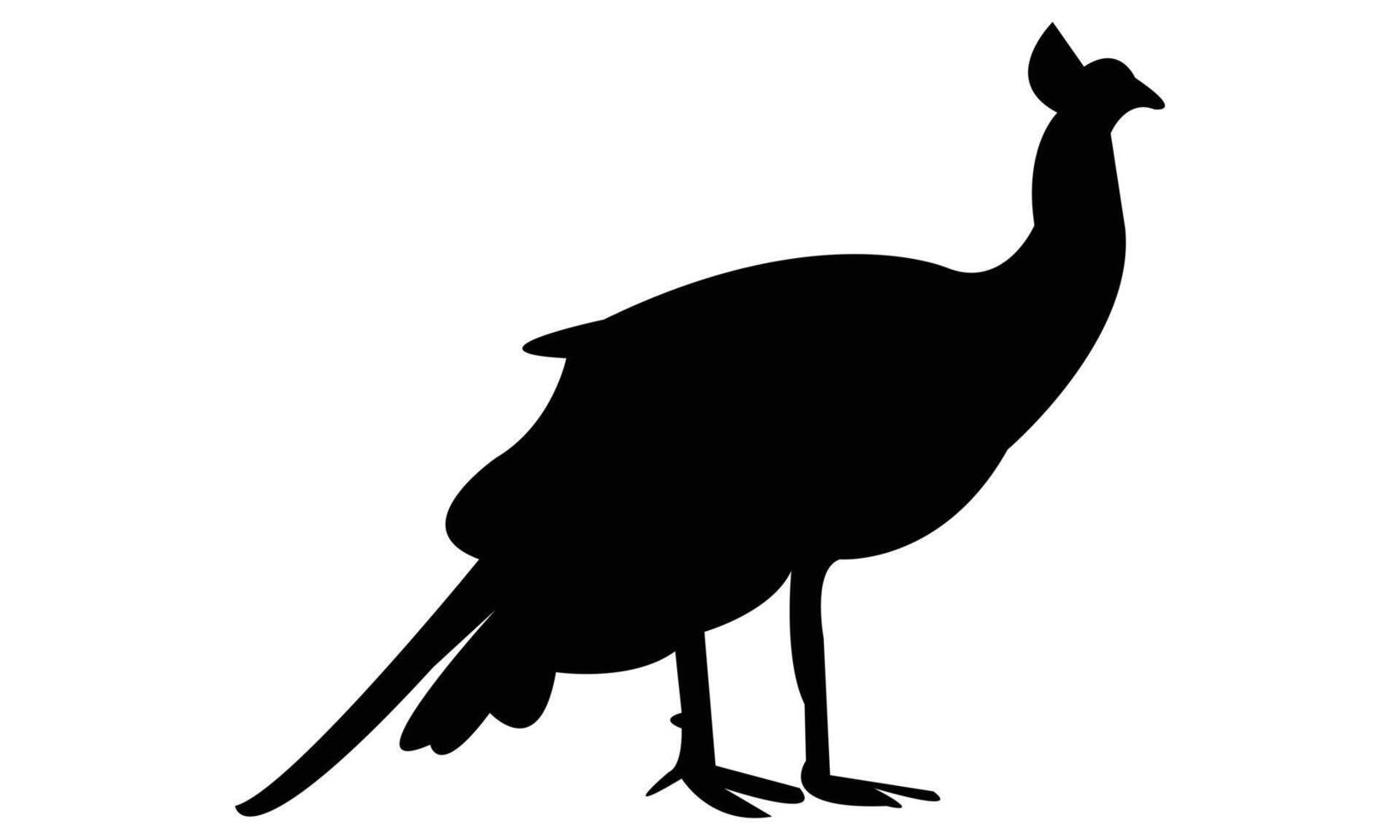 Peacock Silhouette Design vector