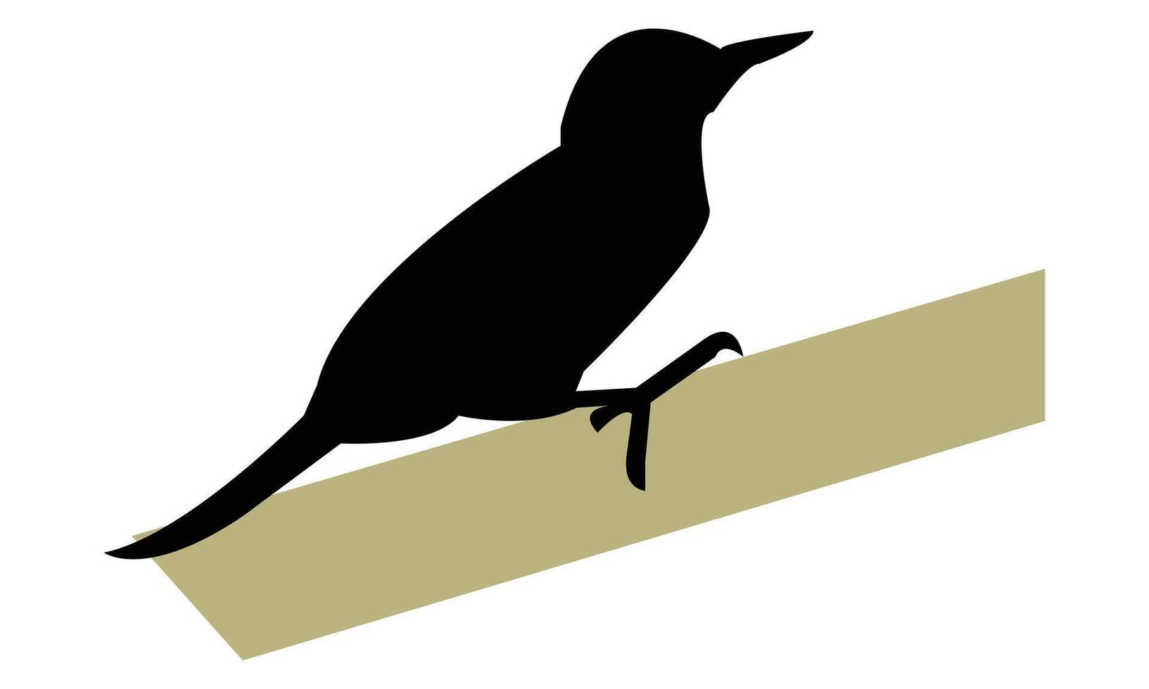 Woodpecker Silhouette Illustration vector