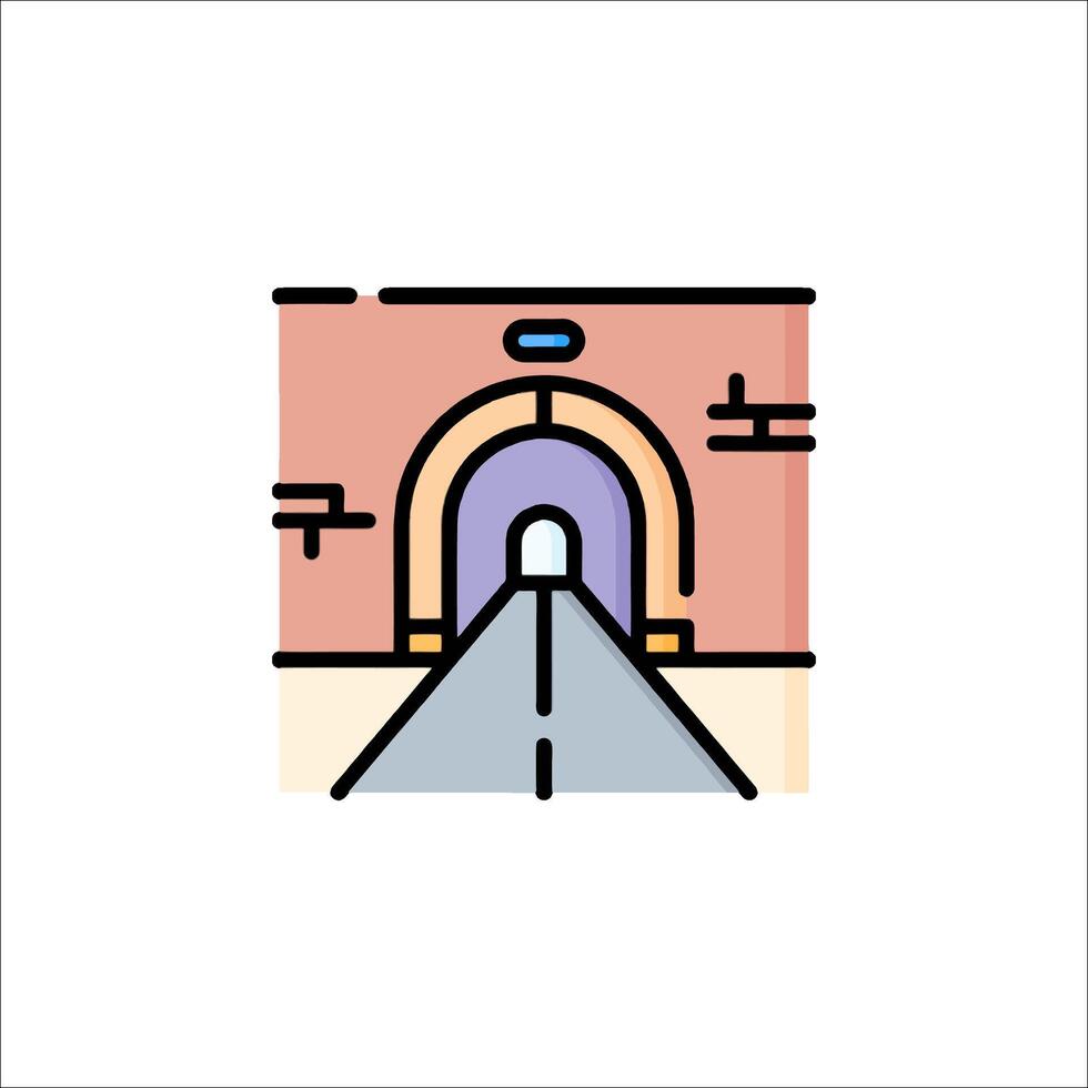 Tunnel icon illustration vector