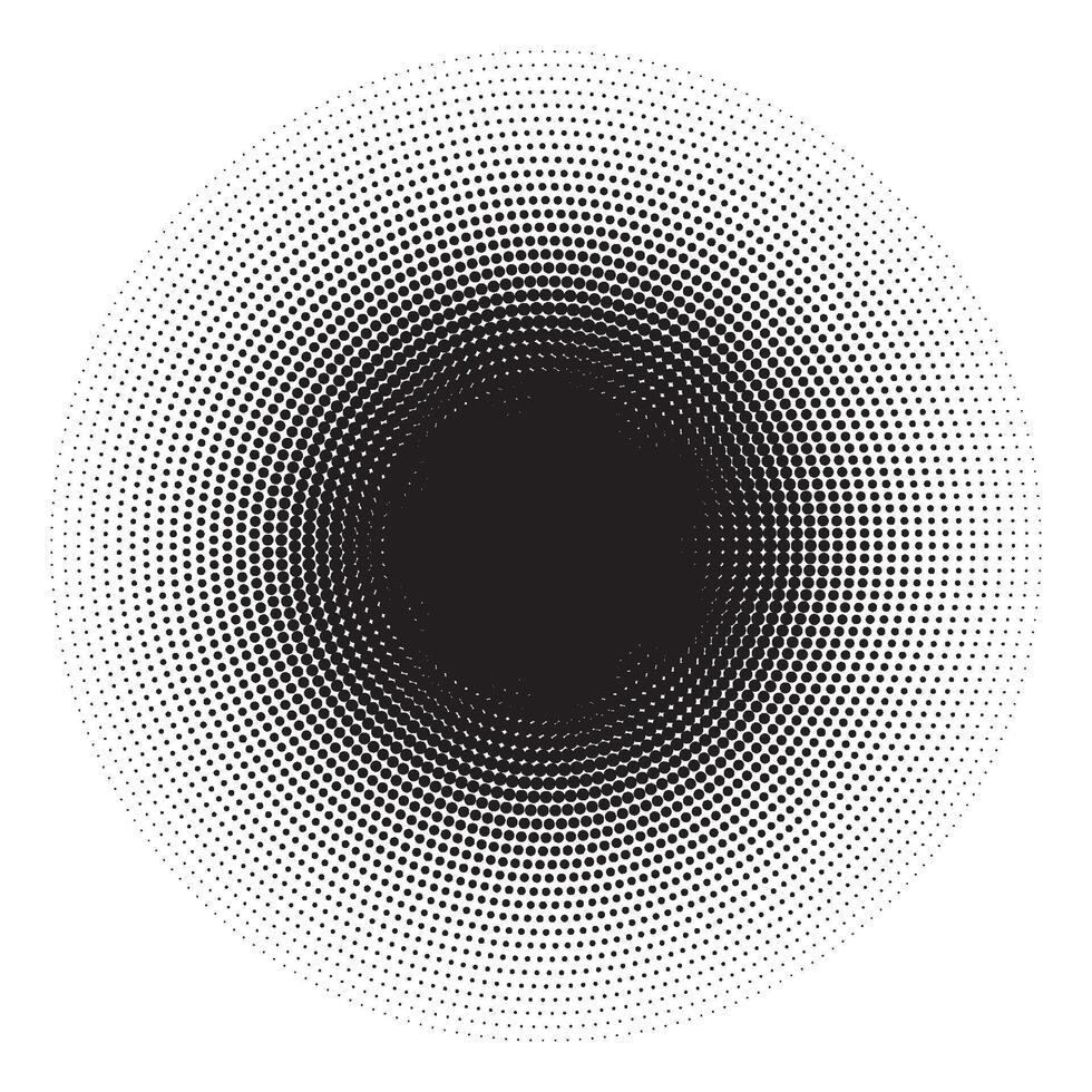 A black and white halftone dot pattern vector