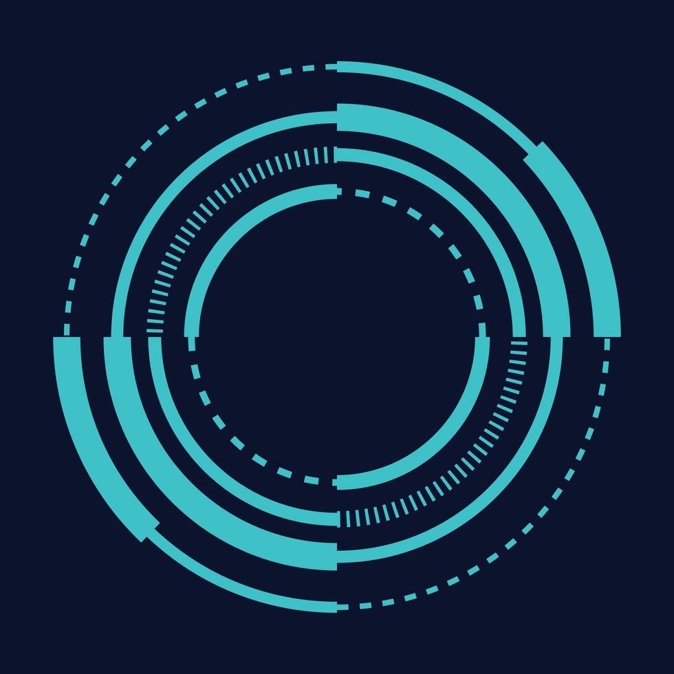 A circular icon with a blue background vector