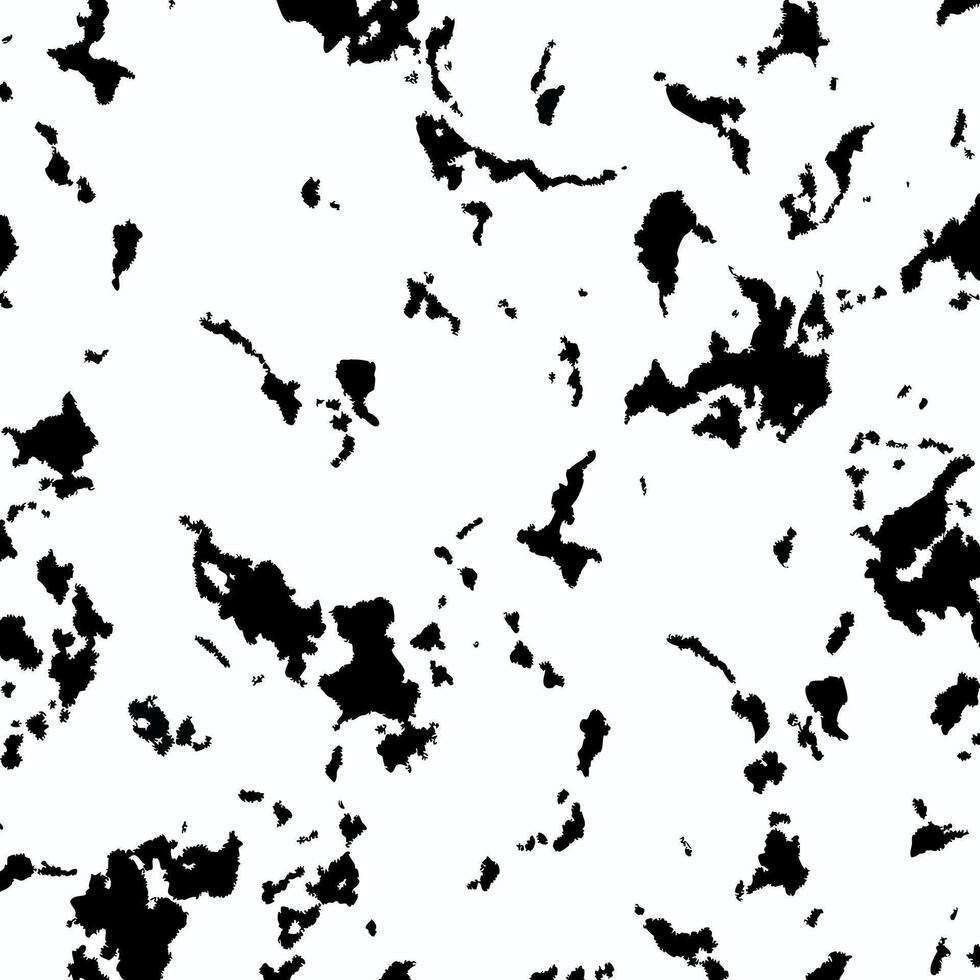 A black and white pattern of spots on a white background vector