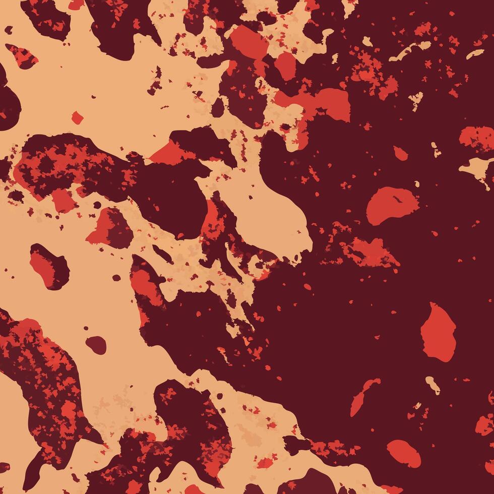 A red and brown paint splatter background vector