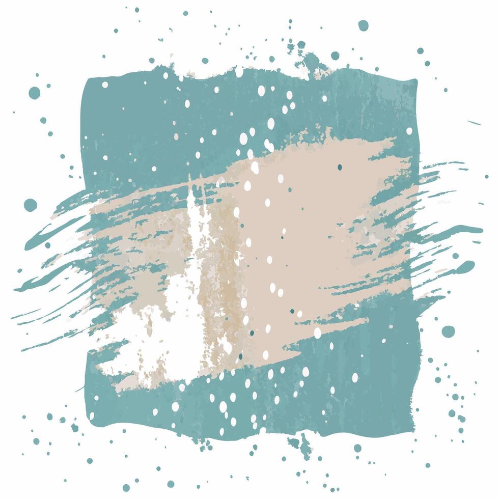A blue and white paint splatter on a white background vector