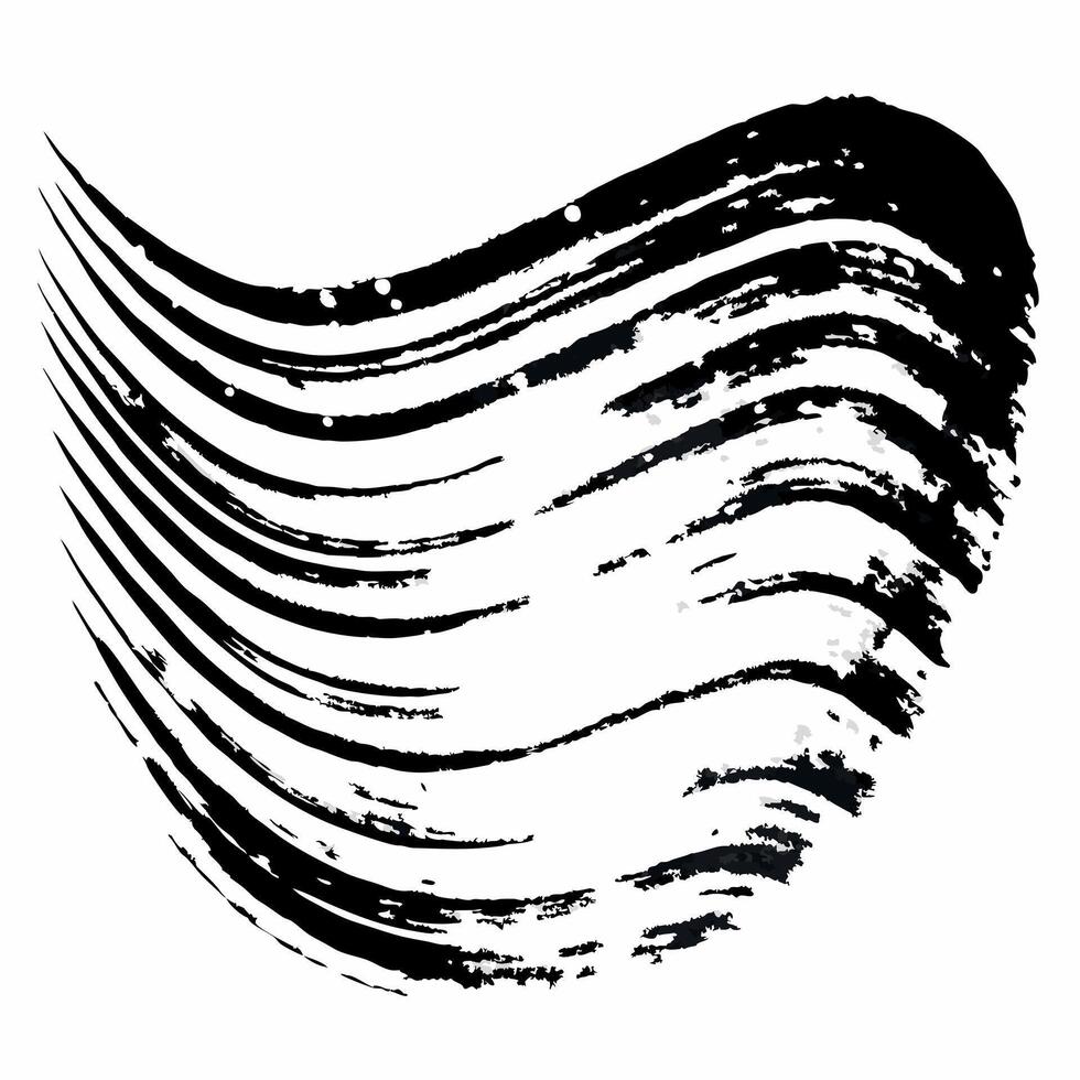 A black and white drawing of a wave vector