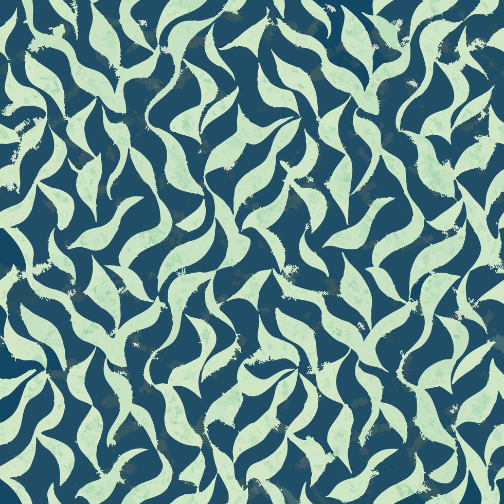 A blue and green pattern with waves vector