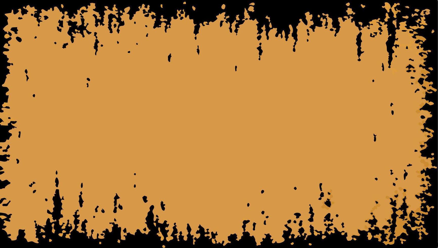 A grungy brown background with a black border vector