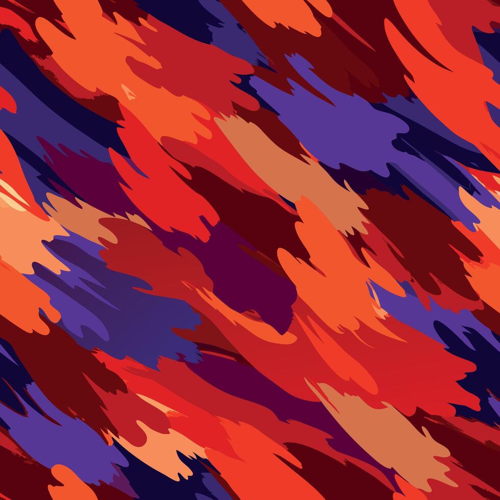 Abstract background with red, orange and blue paint splatters vector