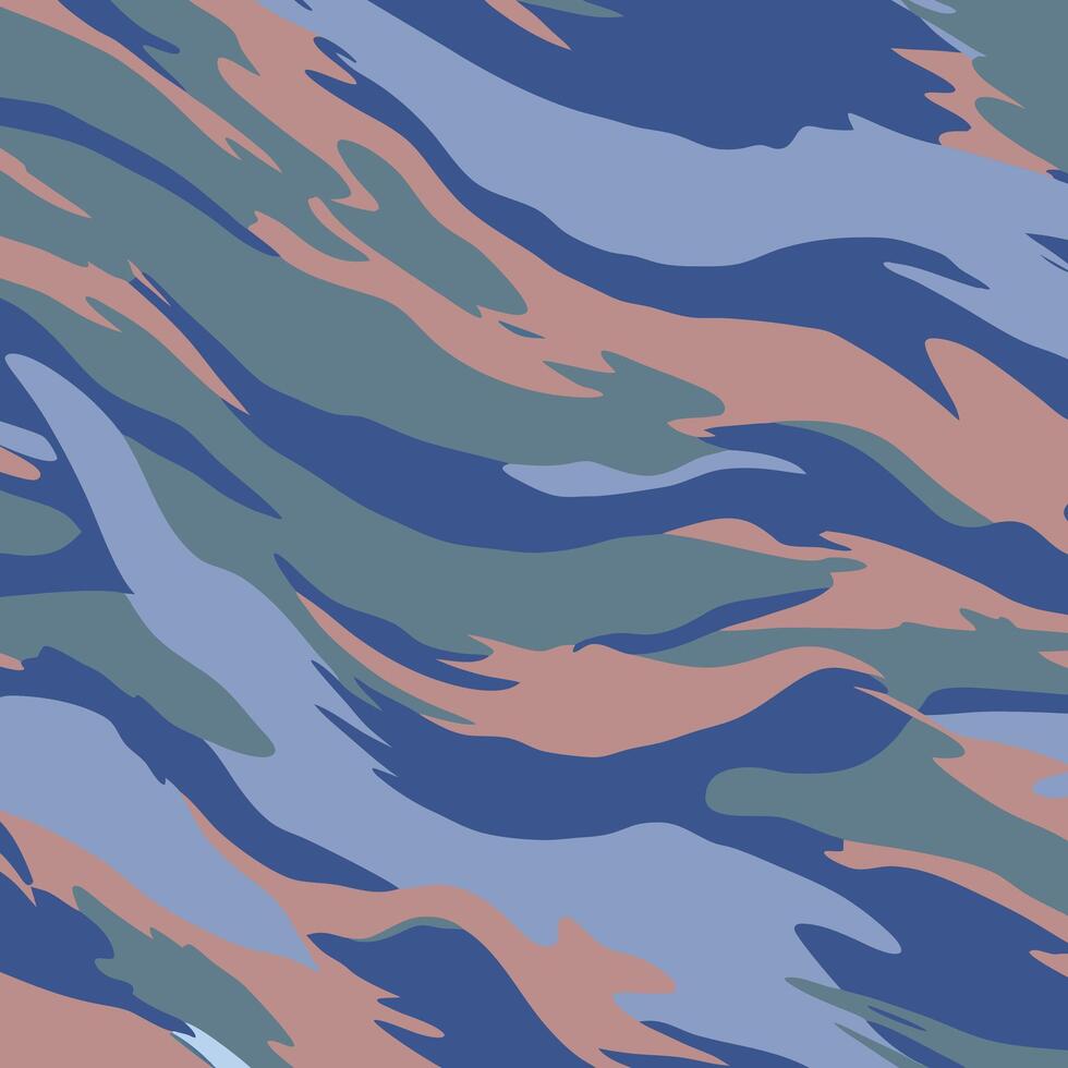 A blue, pink and green camouflage pattern vector
