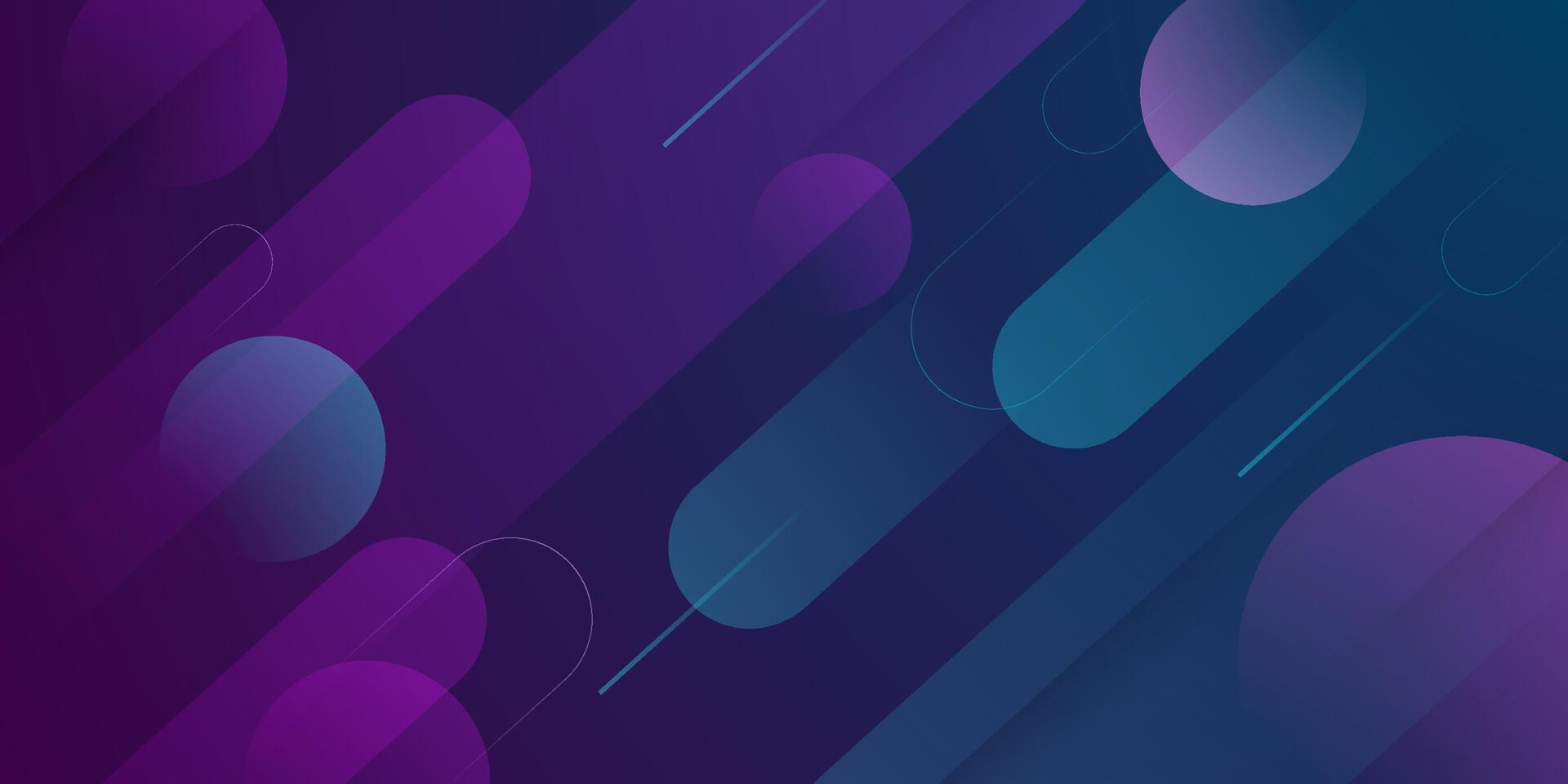 Abstract dark purple and green 3D background gradient with dynamic shadow overlap pattern background vector