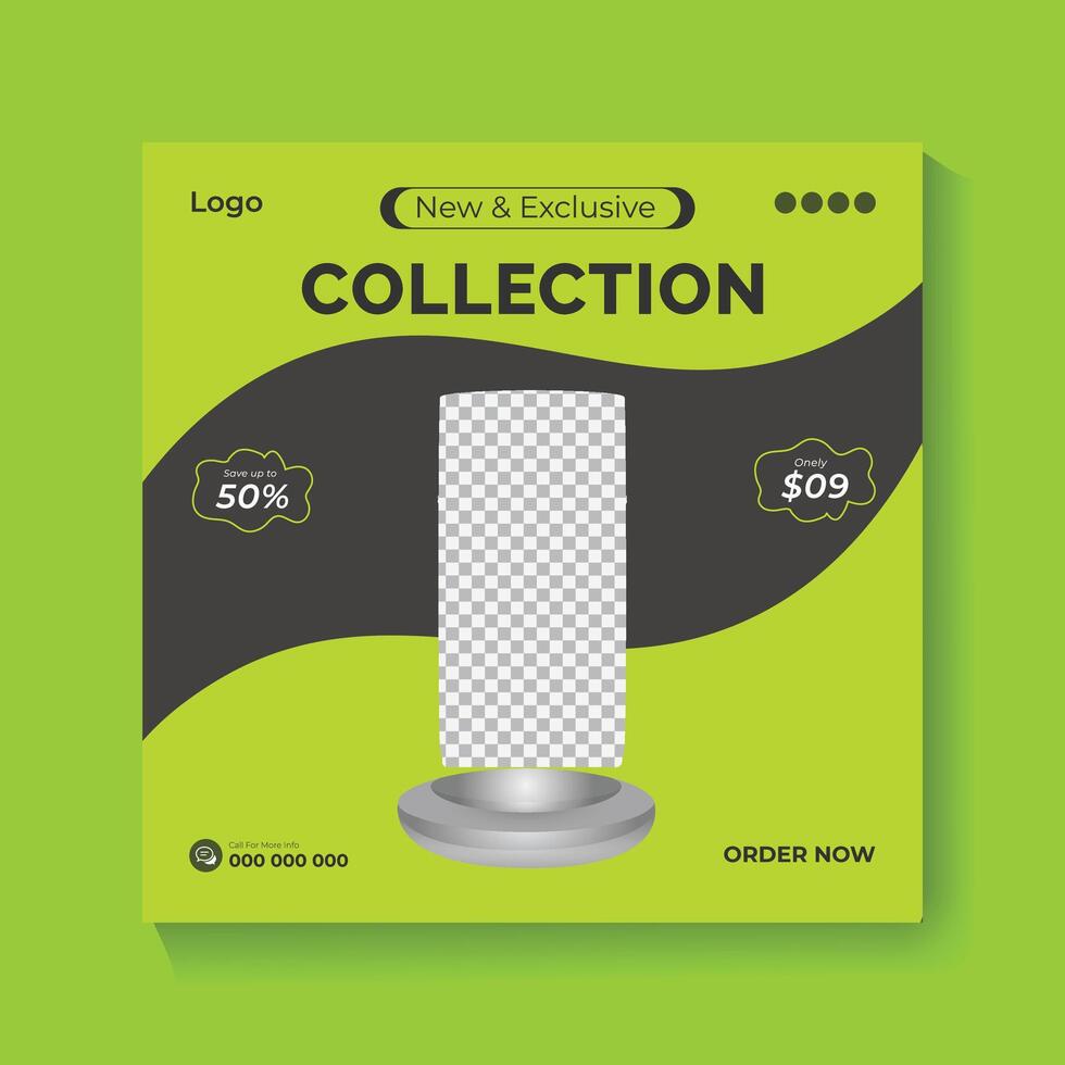 Home Appliance Product Design Template with Abstract Shape vector