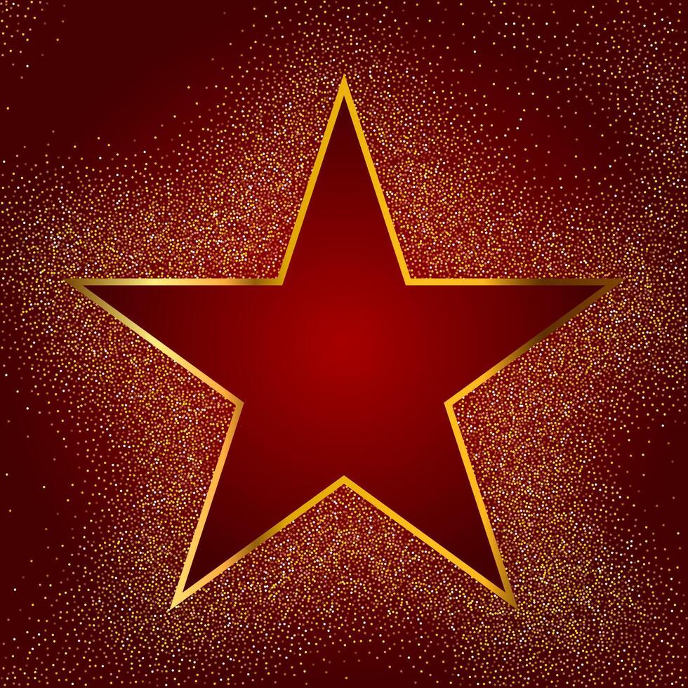 Christmas background with glittering star design vector