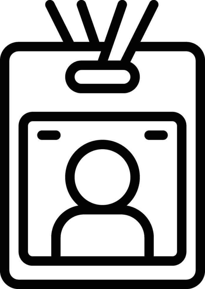 id card icon. Personal card icon vector