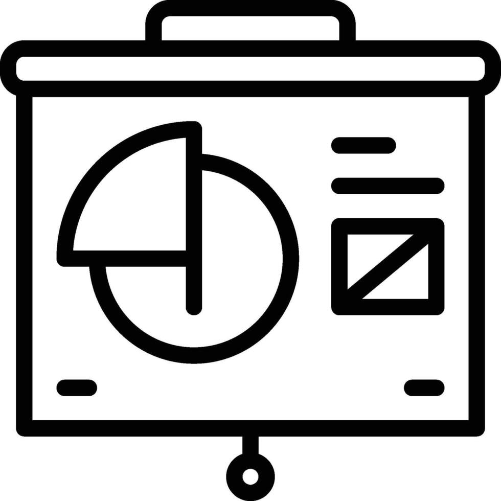 Pie Chart Icon. Pie Chart Presentation Icon vector