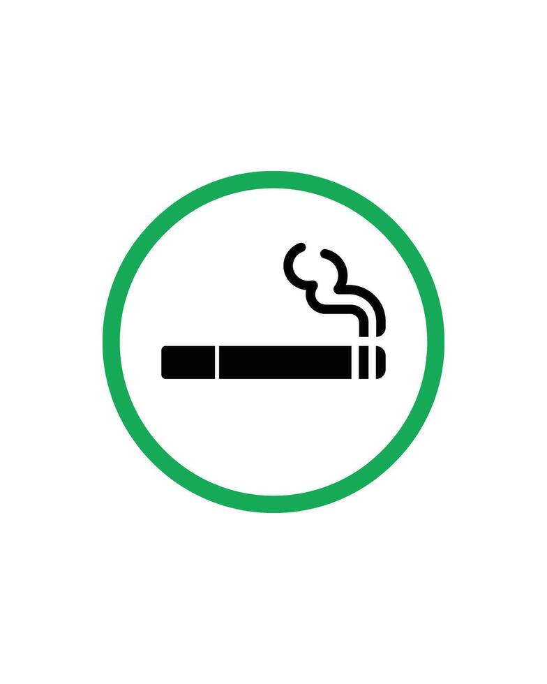 Smoking Zone Sign Design for Designated Smoking Areas and Smoking Spaces vector