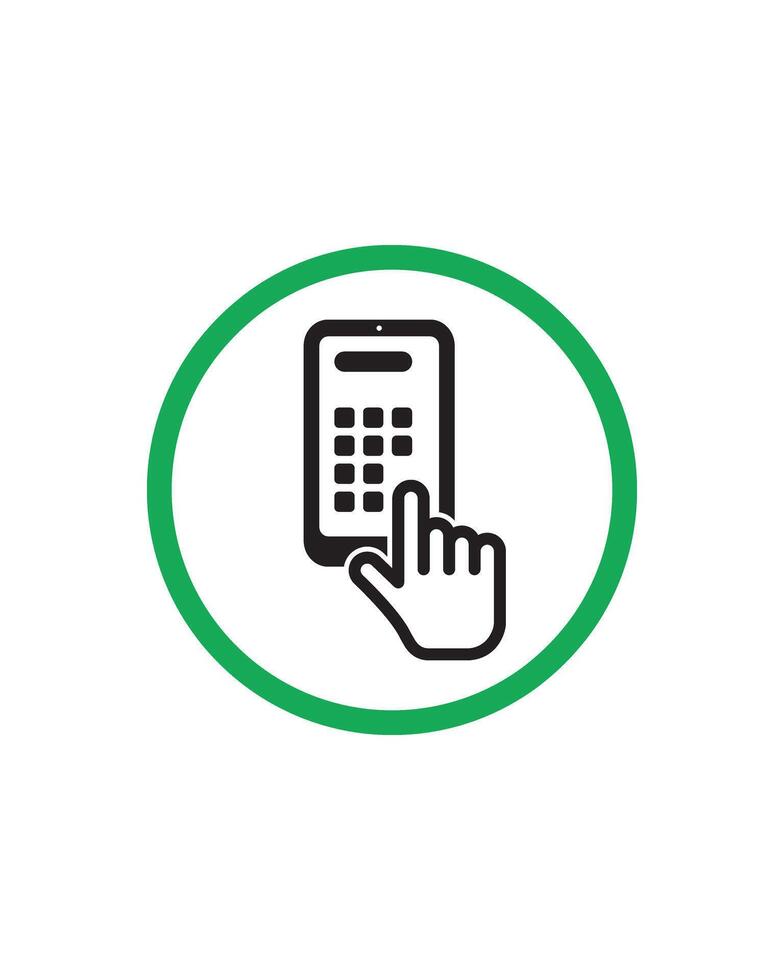 Cell Phone Zone Sign For Mobile Device Area Design vector