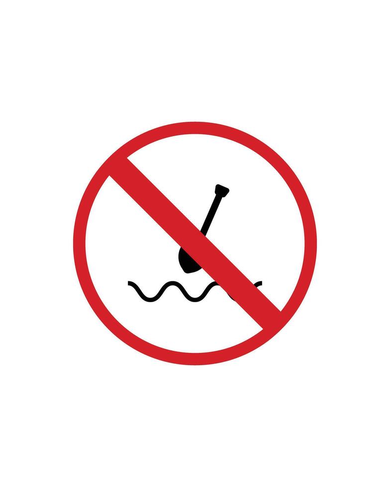 No Shovel Sign Design for Restricted Areas and Safety Zones vector