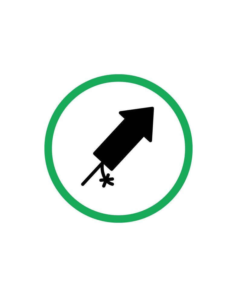 Fireworks Allowed Sign Design for Celebration Zones and Designated Areas vector