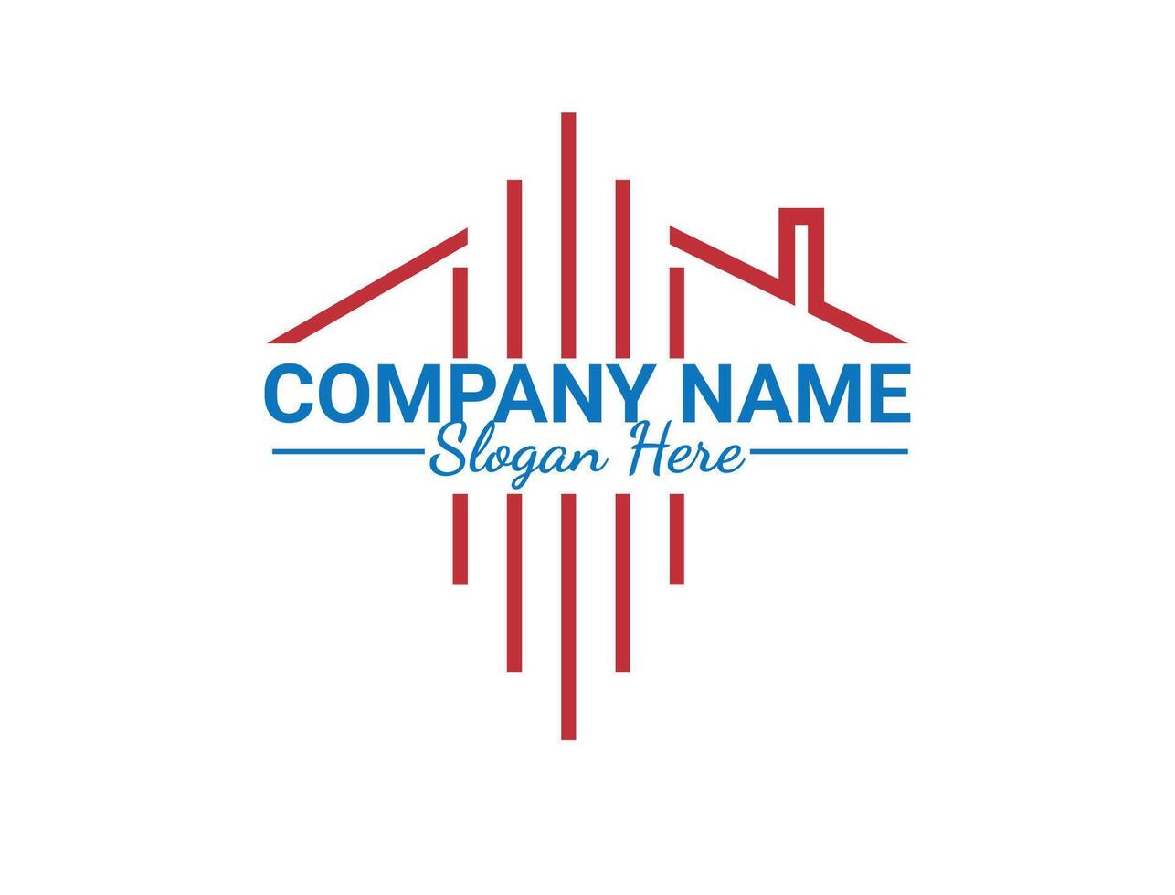 Unique Construction Logo Design vector